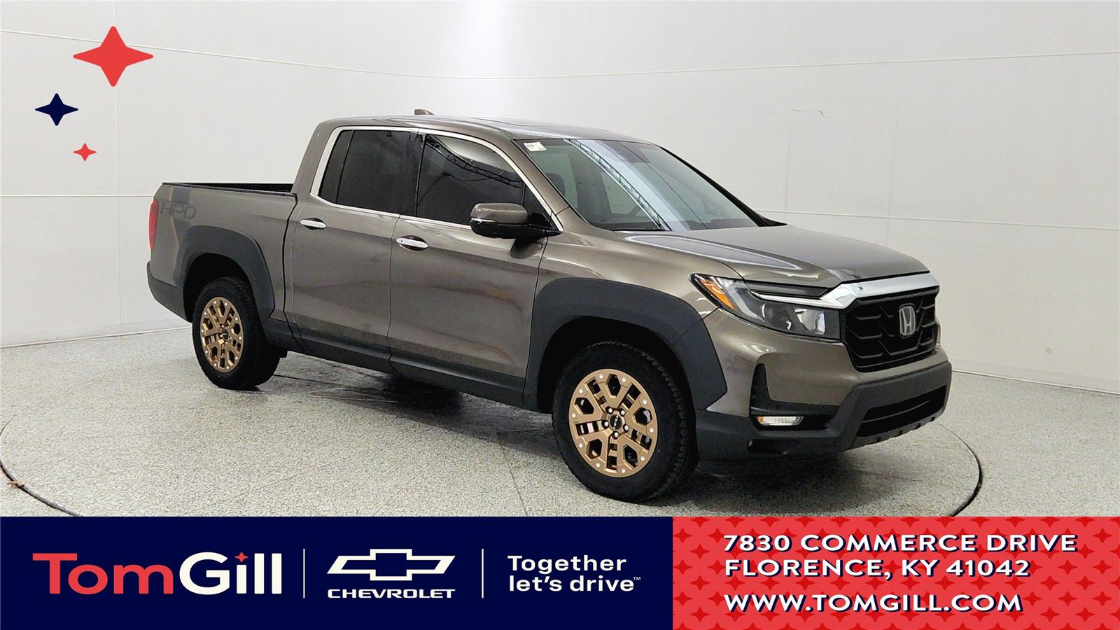Pacific Pewter Metallic 2022 Honda Ridgeline RTL-E AWD Pickup Truck All-Wheel Drive 9-Speed Automatic