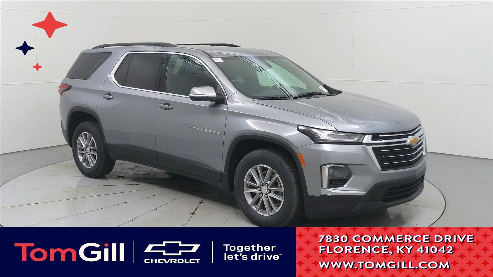 Sterling Gray Metallic 2023 Chevrolet Traverse LT Leather FWD SUV / Crossover Front-Wheel Drive 9-Speed Automatic