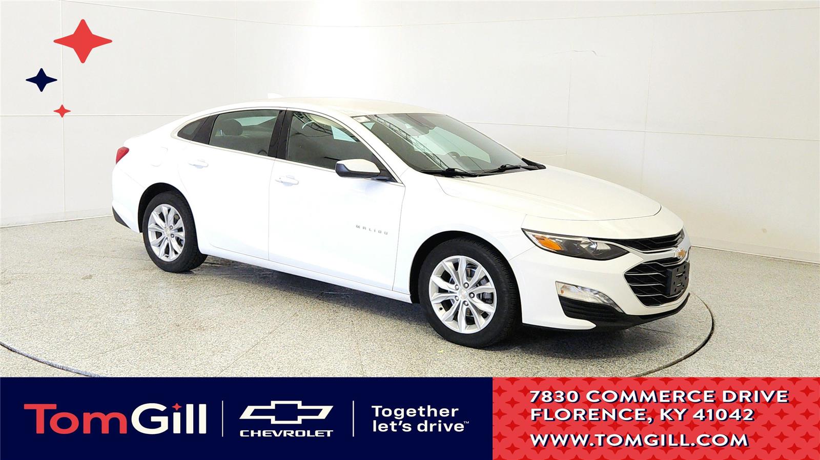 Summit White 2024 Chevrolet Malibu LT with 1LT FWD Sedan Front-Wheel Drive Continuously Variable Transmission