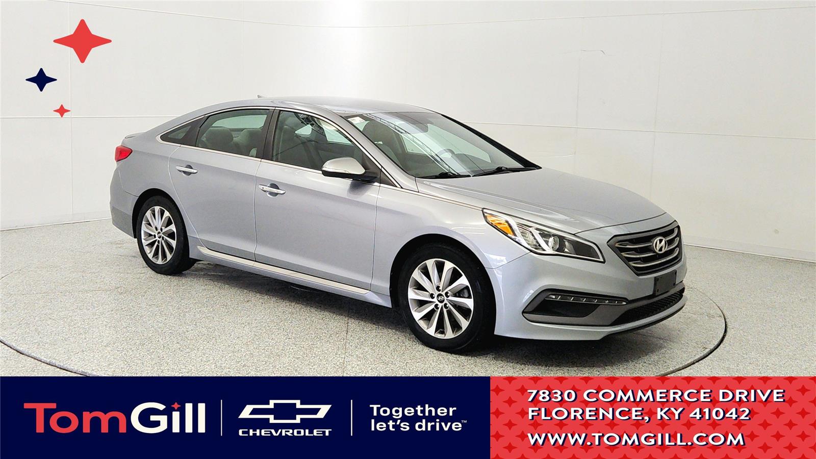Shale Gray Metallic 2015 Hyundai Sonata Sedan Front-Wheel Drive Automatic