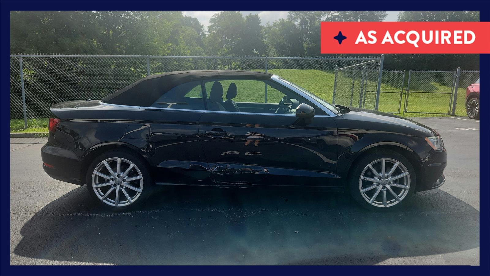 Mythos Black Metallic/Black Roof 2015 Audi A3 Convertible Front-Wheel Drive Automatic