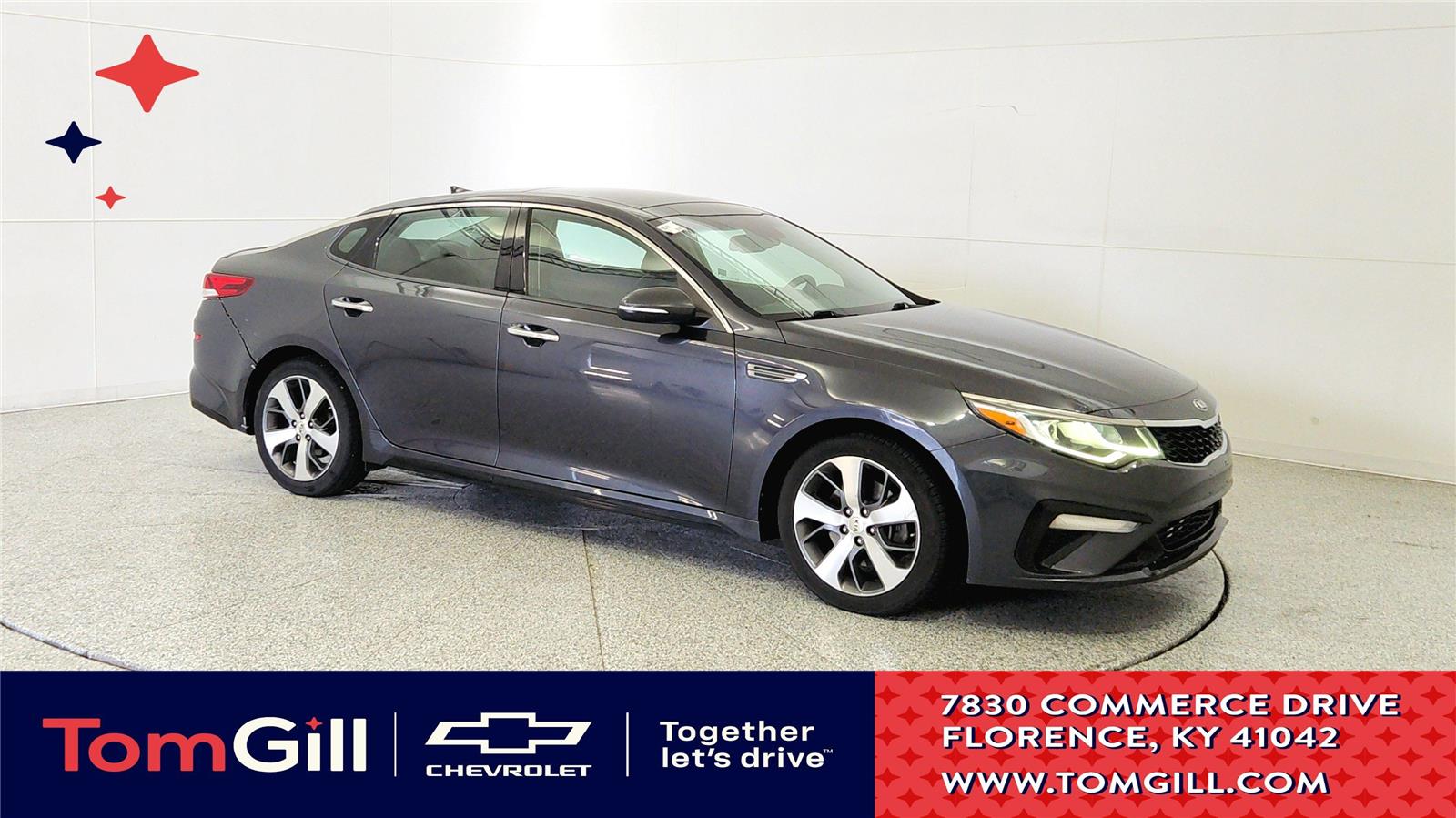 Gray (Platinum Graphite) 2019 Kia Optima Sedan Front-Wheel Drive 6-Speed Automatic