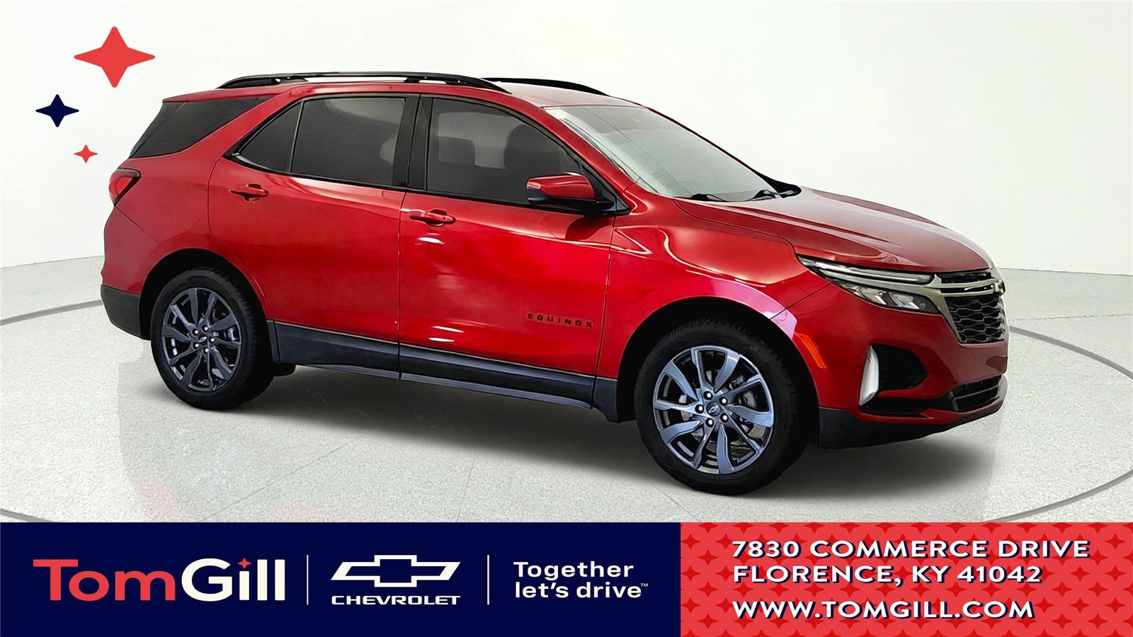 Cherry Red Tintcoat 2022 Chevrolet Equinox SUV / Crossover Four-Wheel Drive 6-Speed Automatic Overdrive
