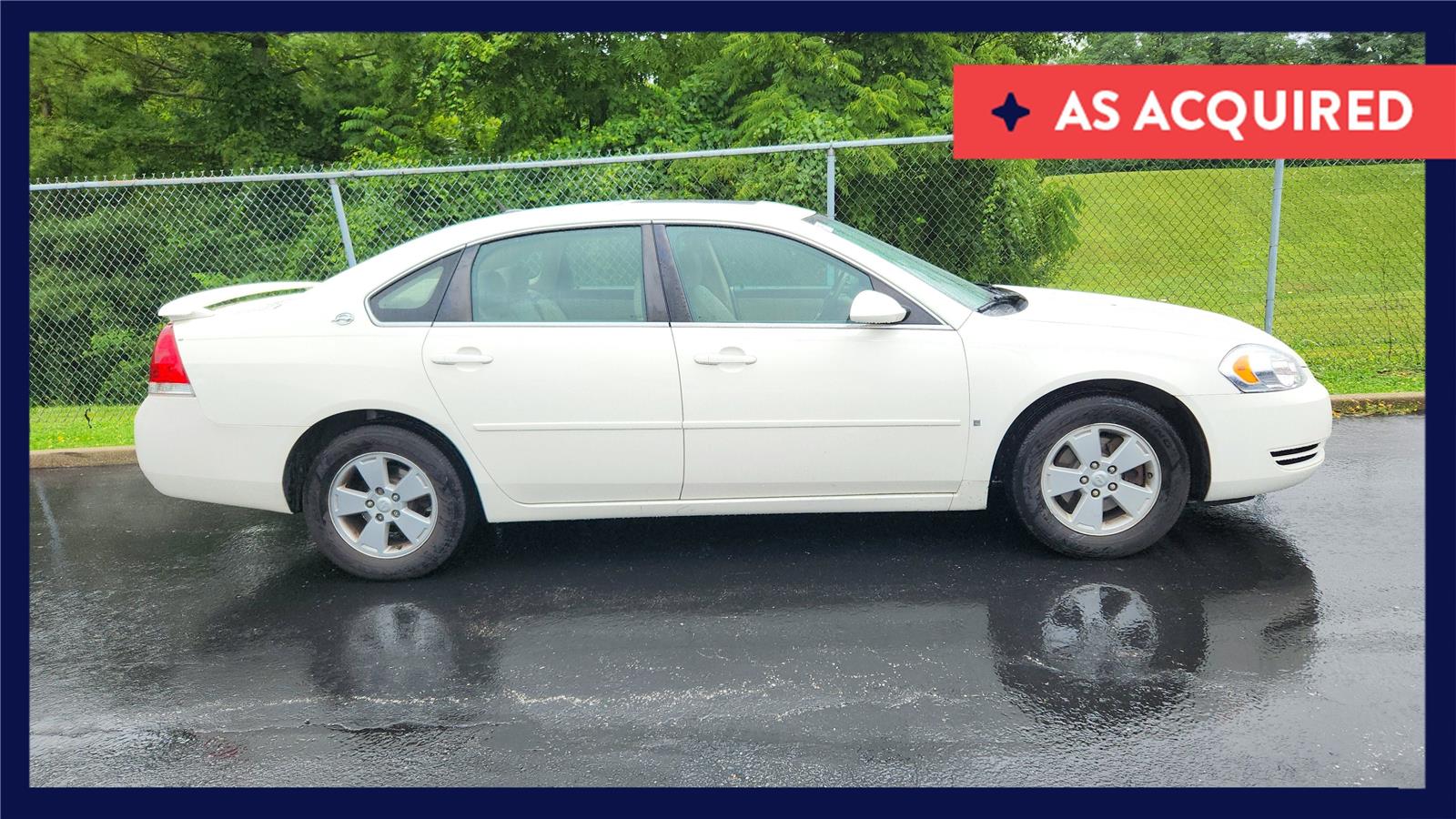 White 2008 Chevrolet Impala Sedan Front-Wheel Drive 4-Speed Automatic