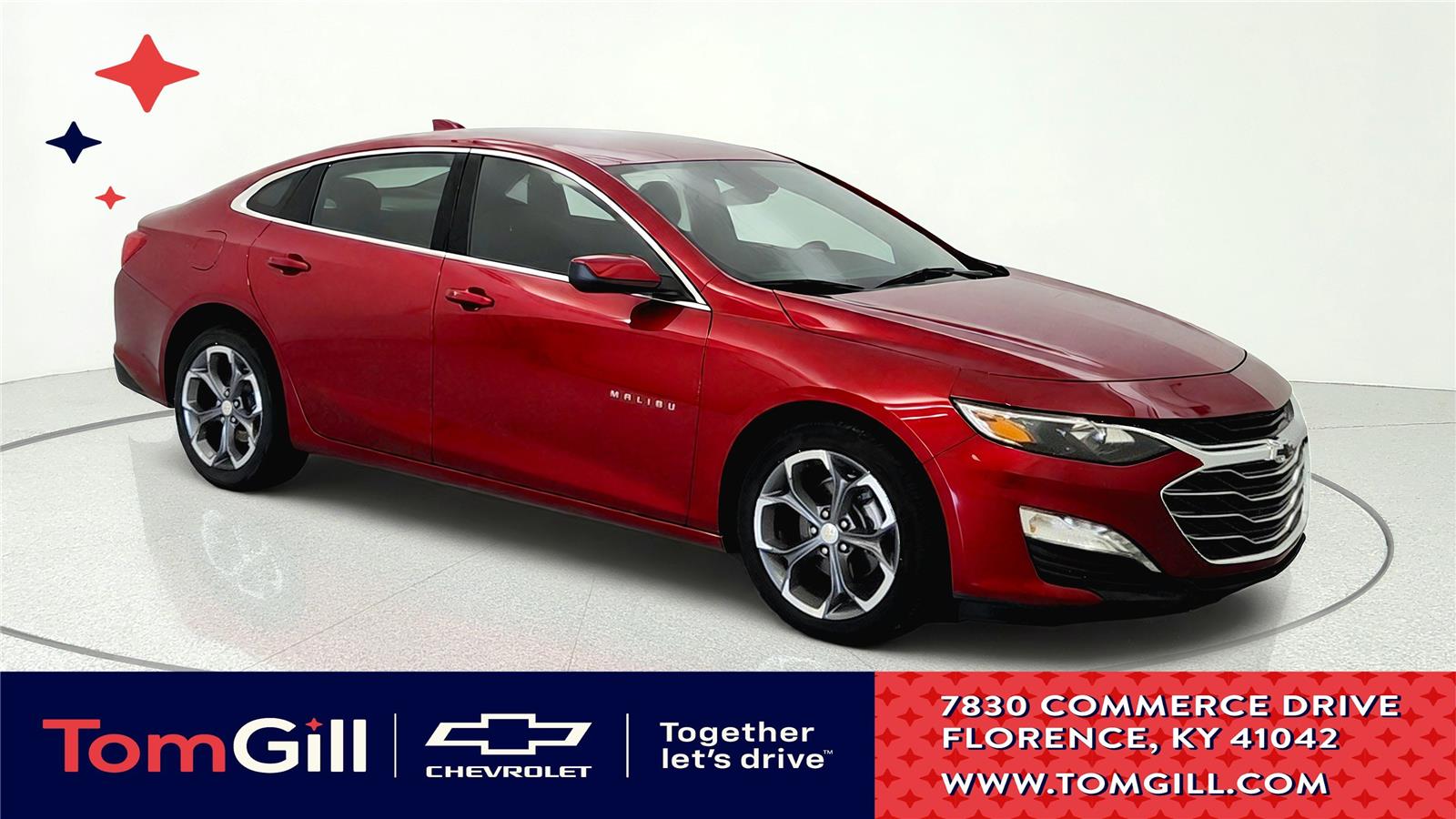 Radiant Red Tintcoat 2024 Chevrolet Malibu Sedan Front-Wheel Drive Continuously Variable Transmission