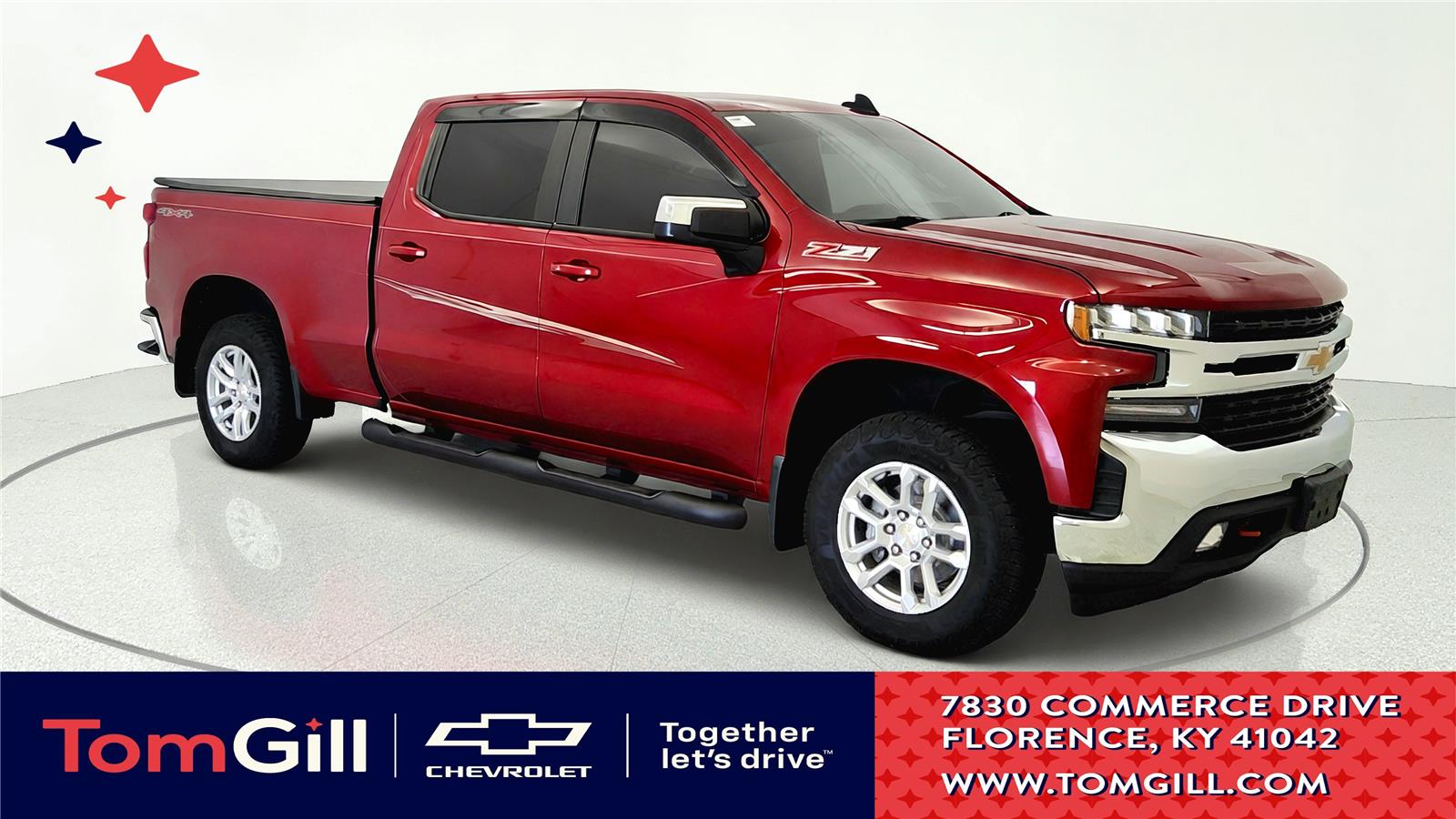 Cherry Red Tintcoat 2022 Chevrolet Silverado 1500 Pickup Truck Four-Wheel Drive 8-Speed Automatic