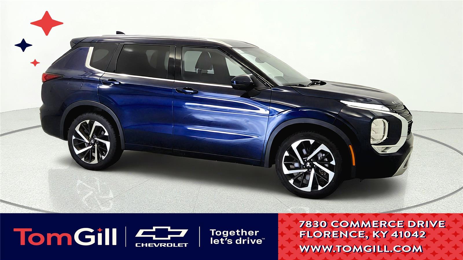 Cosmic Blue Metallic 2022 Mitsubishi Outlander SUV / Crossover Front-Wheel Drive Continuously Variable Transmission