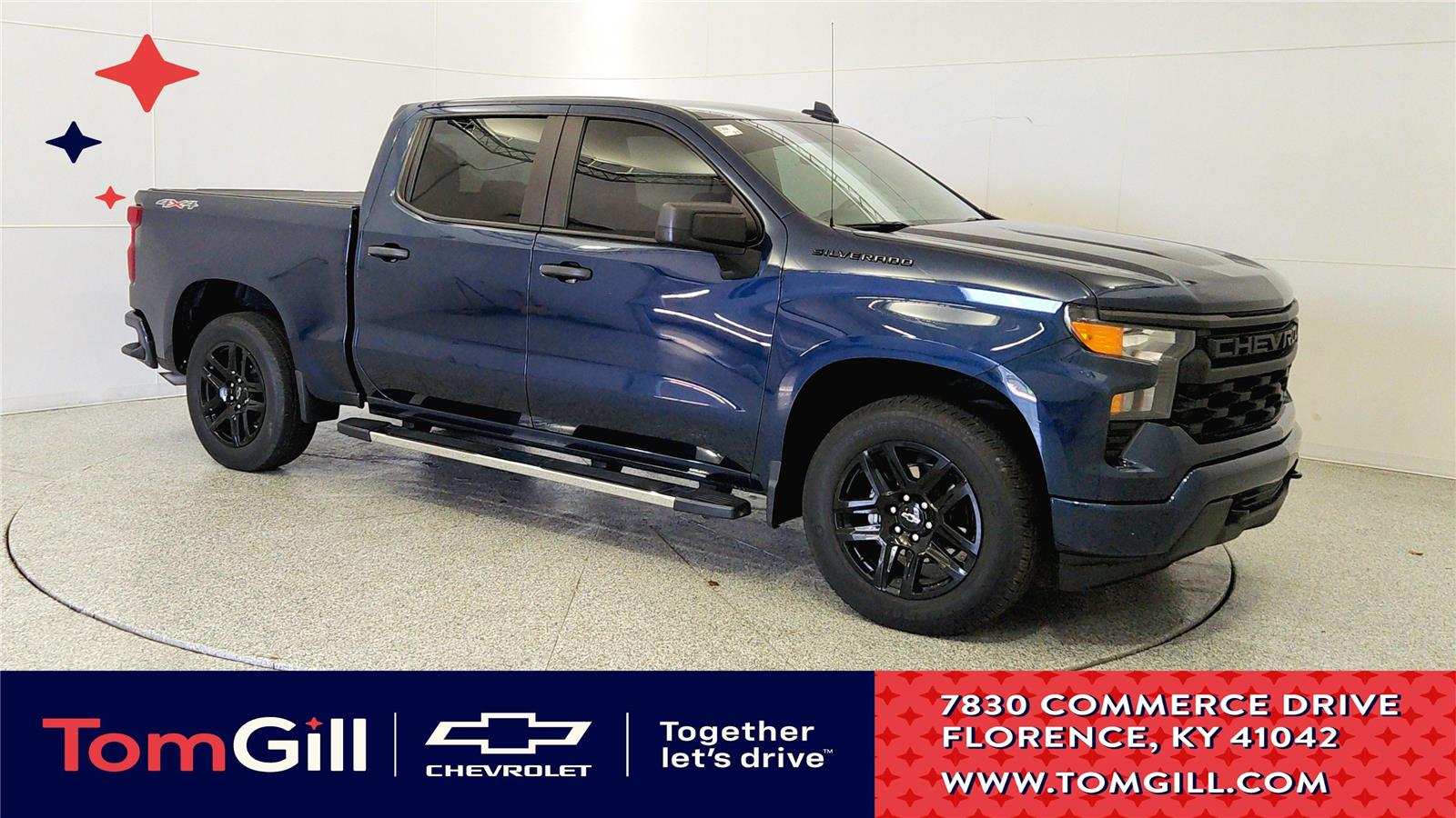 Northsky Blue Metallic 2023 Chevrolet Silverado 1500 Pickup Truck Four-Wheel Drive 8-Speed Automatic