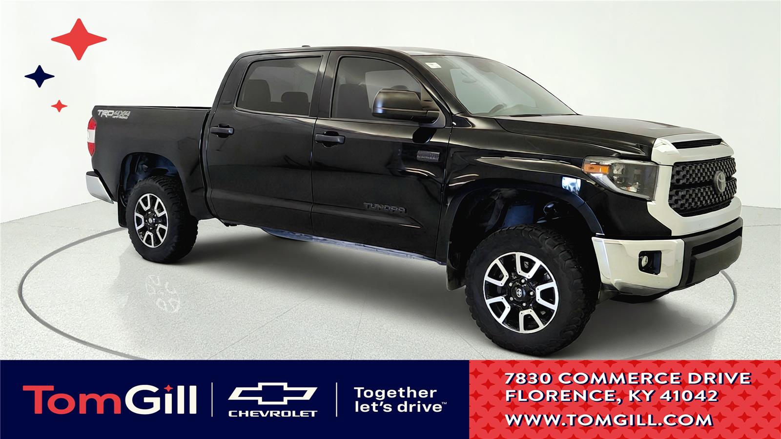 Midnight Black Metallic 2020 Toyota Tundra Pickup Truck Four-Wheel Drive 6-Speed Automatic