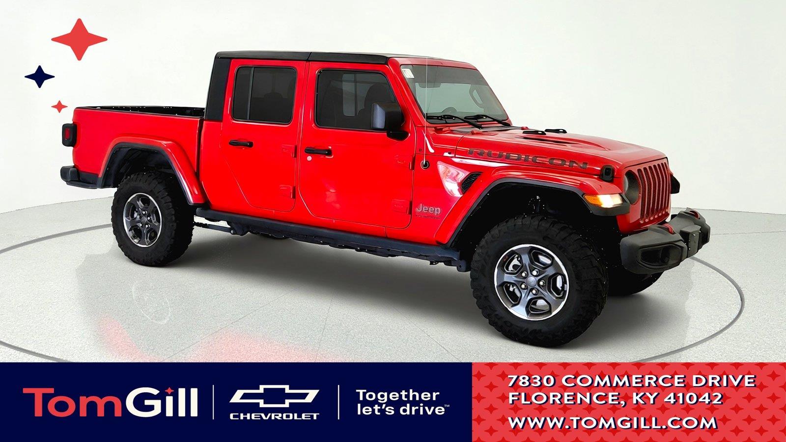 Firecracker Red Clearcoat 2023 Jeep Gladiator Pickup Truck Four-Wheel Drive 8-Speed Automatic