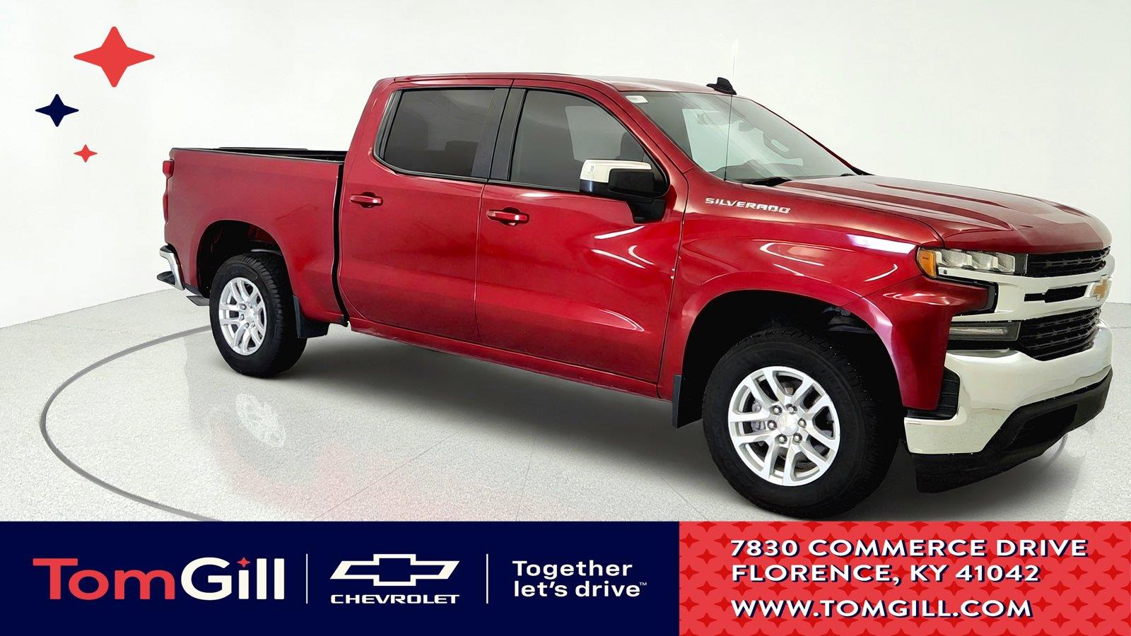 Summit White 2019 Chevrolet Silverado 1500 Pickup Truck Four-Wheel Drive 8-Speed Automatic