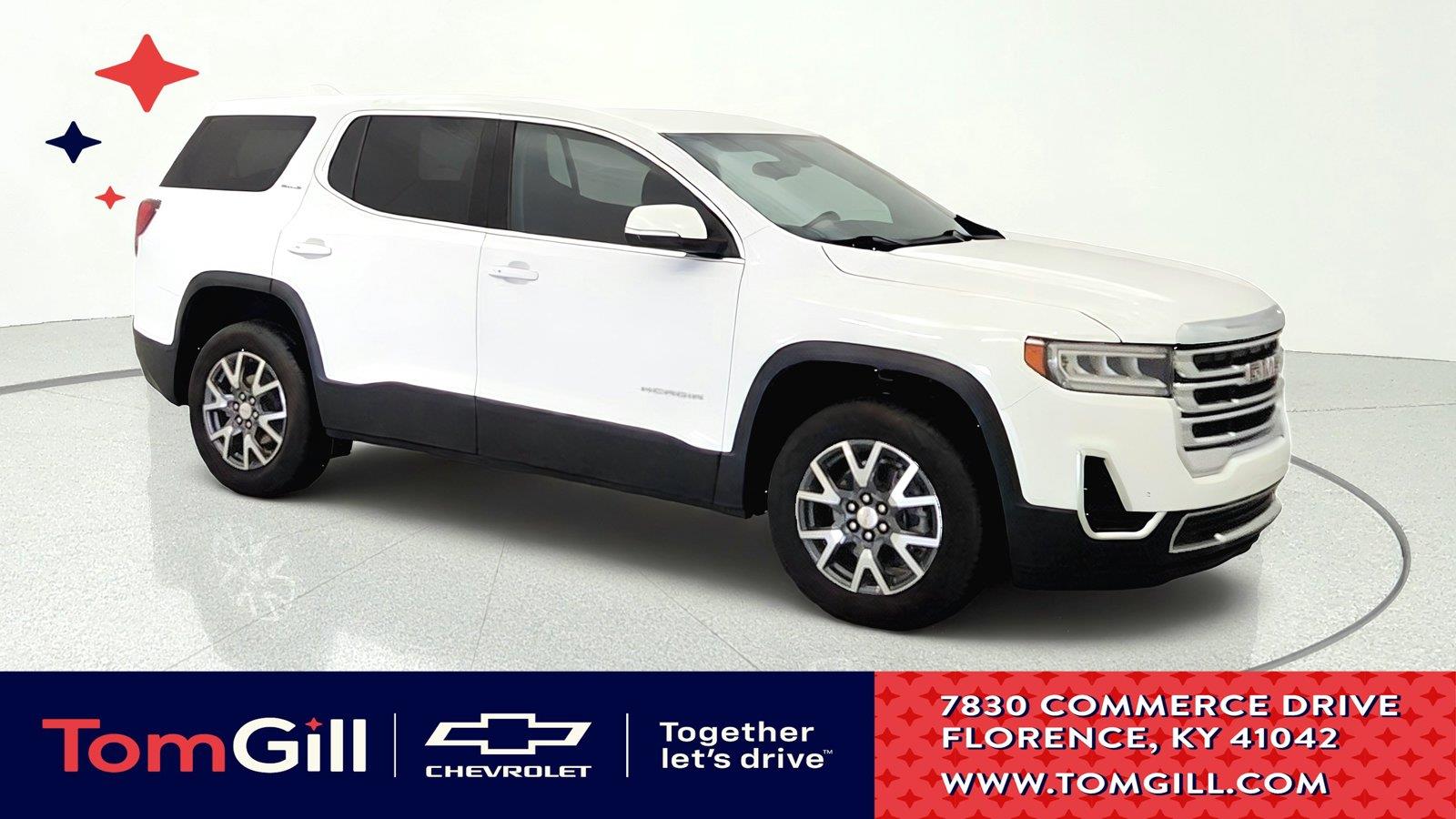 Summit White 2022 GMC Acadia SUV / Crossover Front-Wheel Drive 9-Speed Automatic