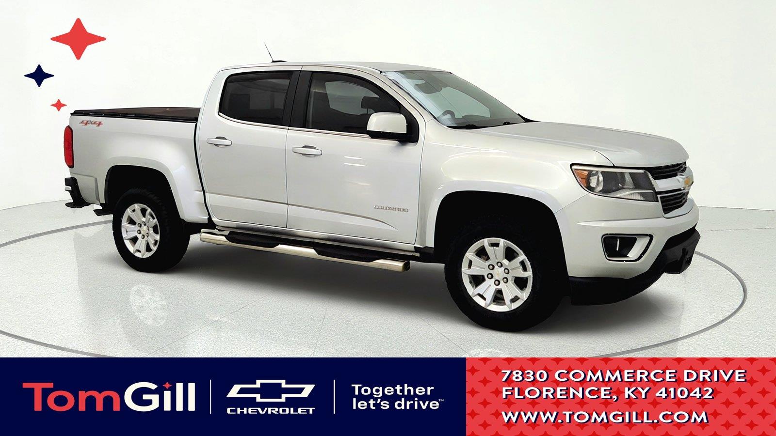 Silver Ice Metallic 2017 Chevrolet Colorado Pickup Truck Four-Wheel Drive 8-Speed Automatic