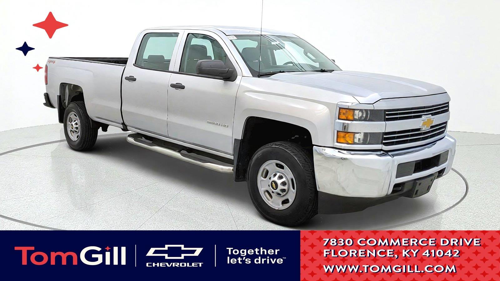 Silver Ice Metallic 2016 Chevrolet Silverado 2500HD Pickup Truck Four-Wheel Drive 6-Speed Automatic
