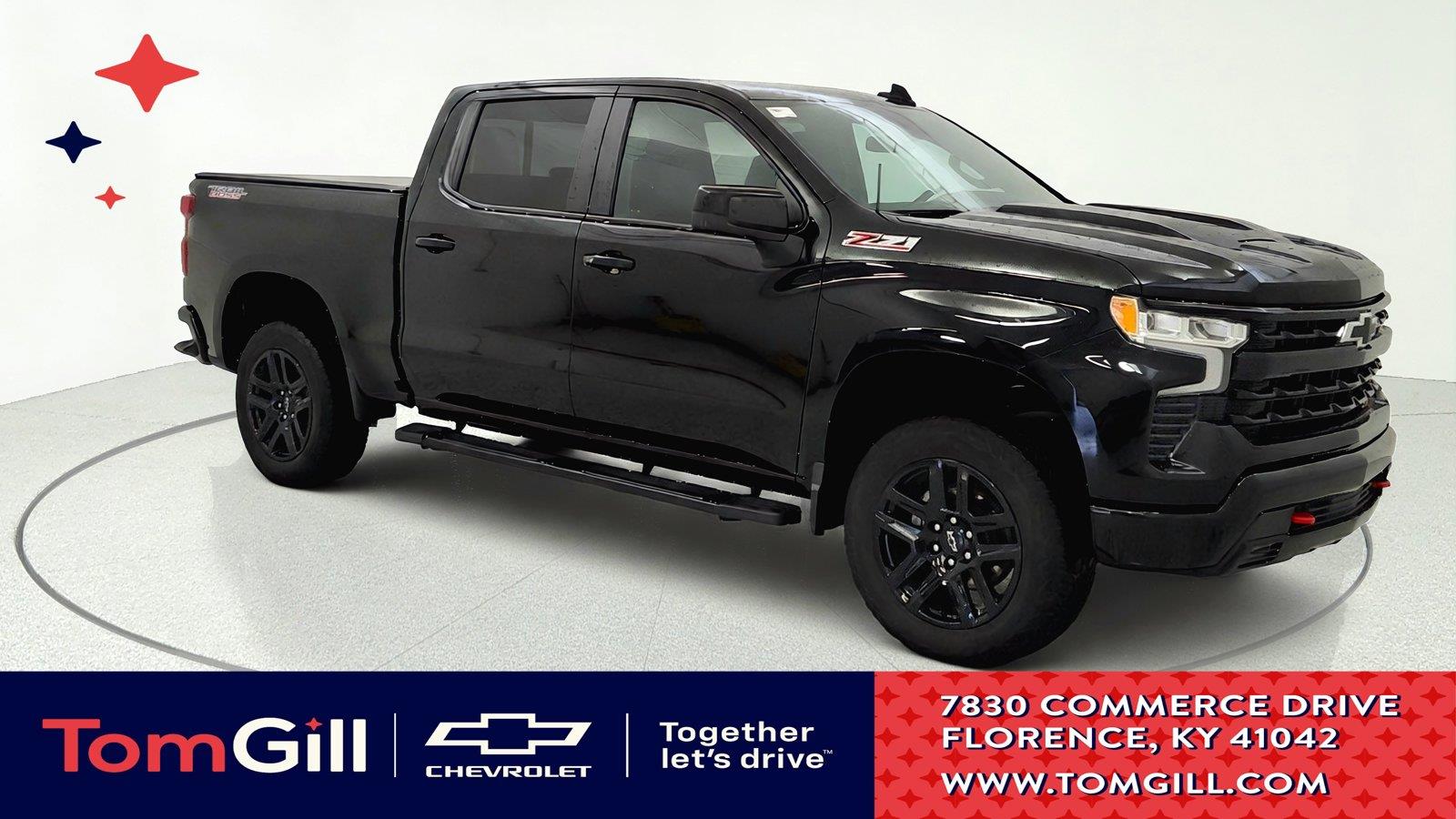 Black 2025 Chevrolet Silverado 1500 Pickup Truck Four-Wheel Drive Automatic