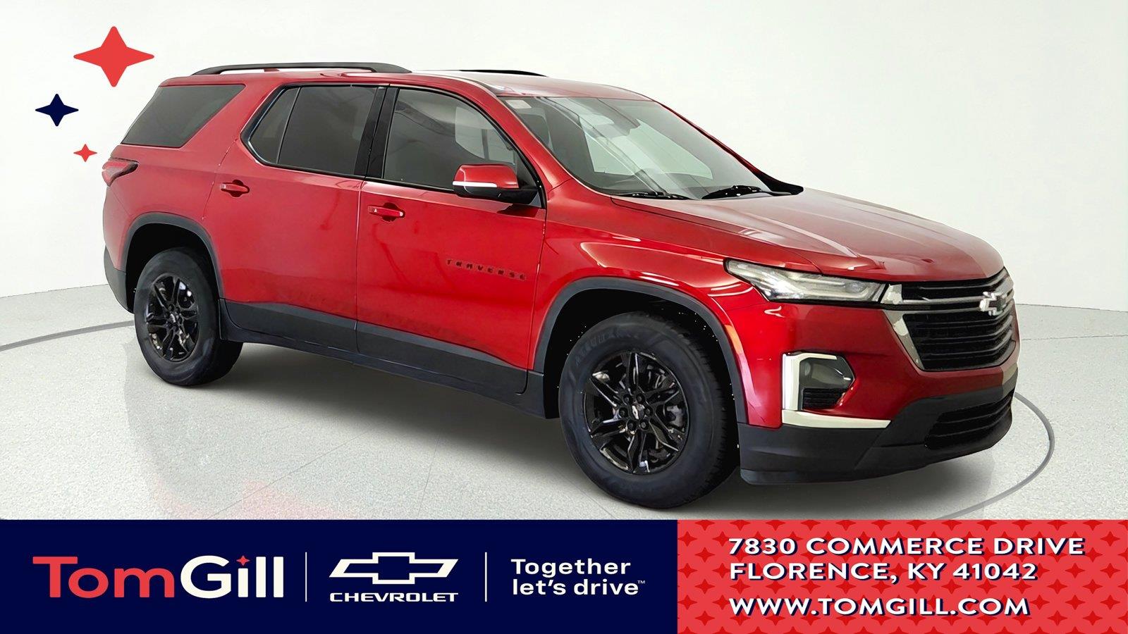 Radiant Red Tintcoat 2023 Chevrolet Traverse SUV / Crossover Front-Wheel Drive 9-Speed Automatic