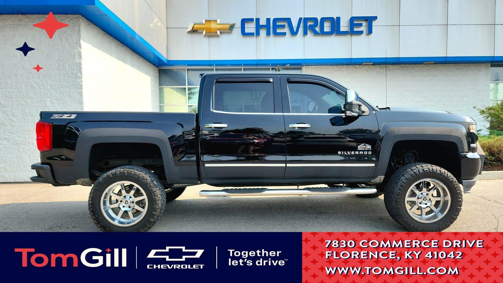 Black 2017 Chevrolet Silverado 1500 Pickup Truck Four-Wheel Drive 8-Speed Automatic