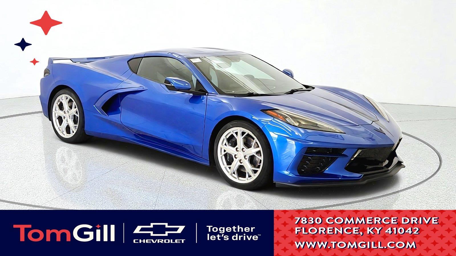 Elkhart Lake Blue Metallic 2021 Chevrolet Corvette Coupe Rear-Wheel Drive 8-Speed Dual Clutch