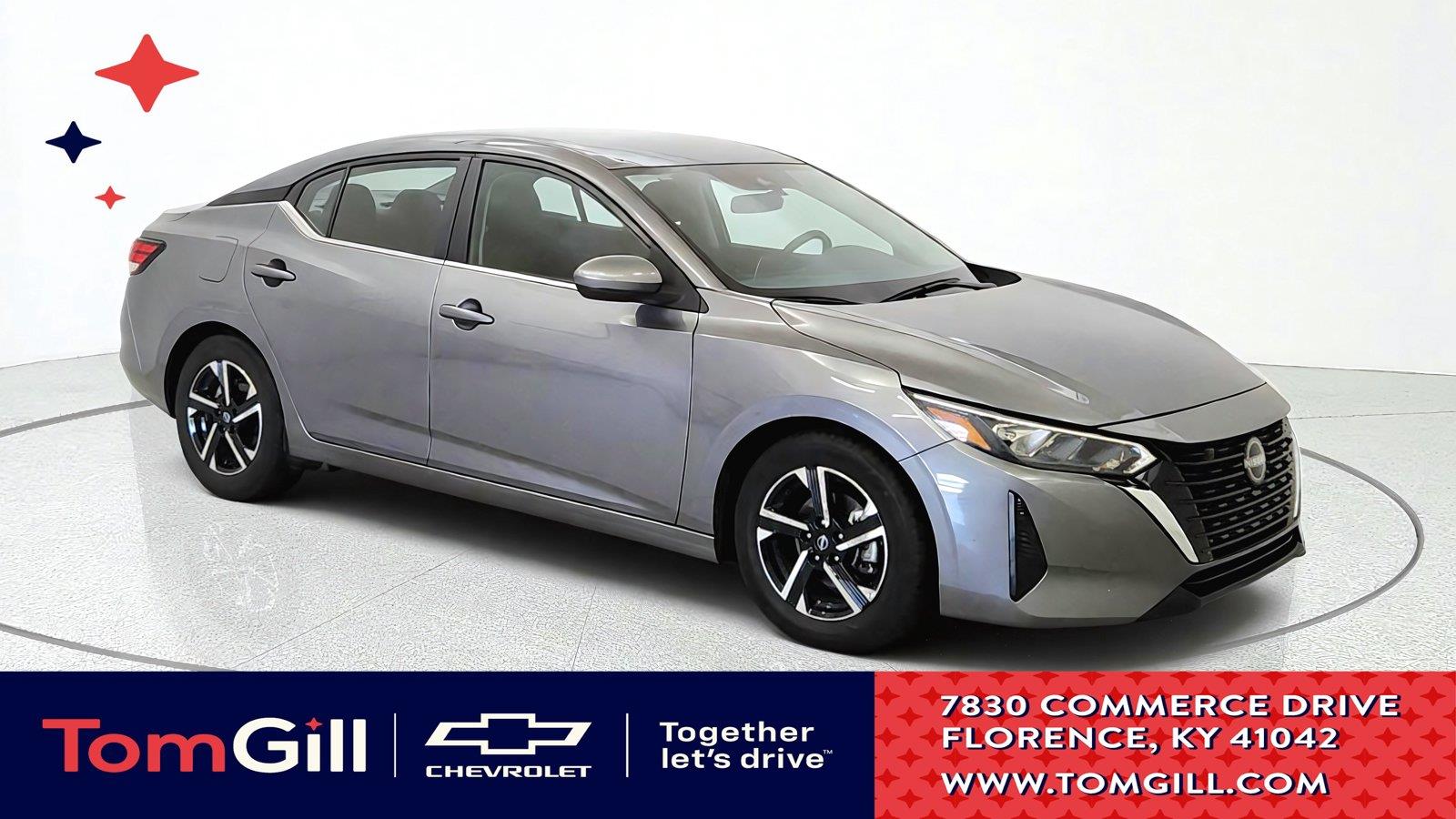 Gray (Gun Metallic) 2024 Nissan Sentra Sedan Front-Wheel Drive Continuously Variable Transmission