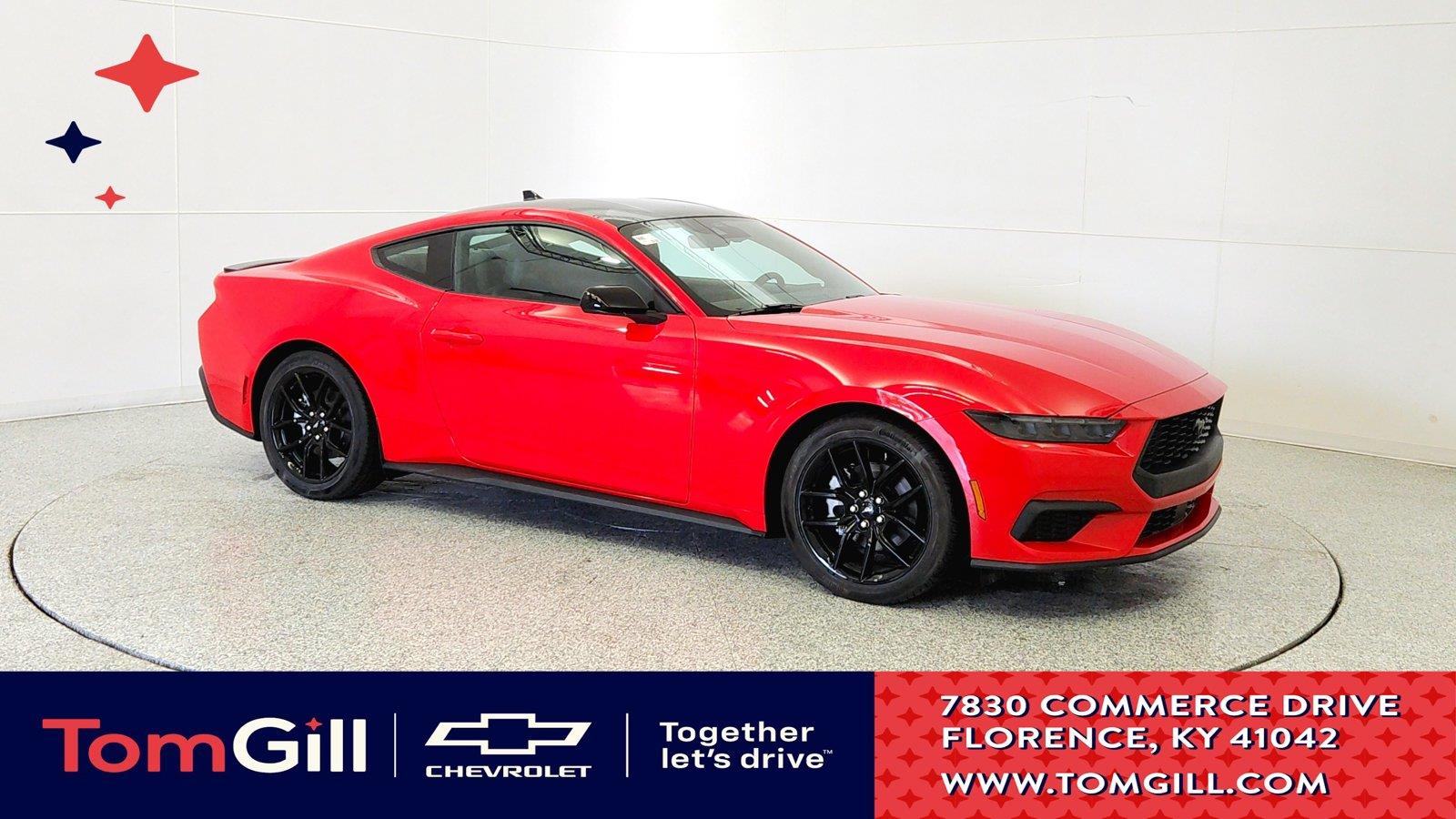 Race Red 2025 Ford Mustang Coupe Rear-Wheel Drive Automatic