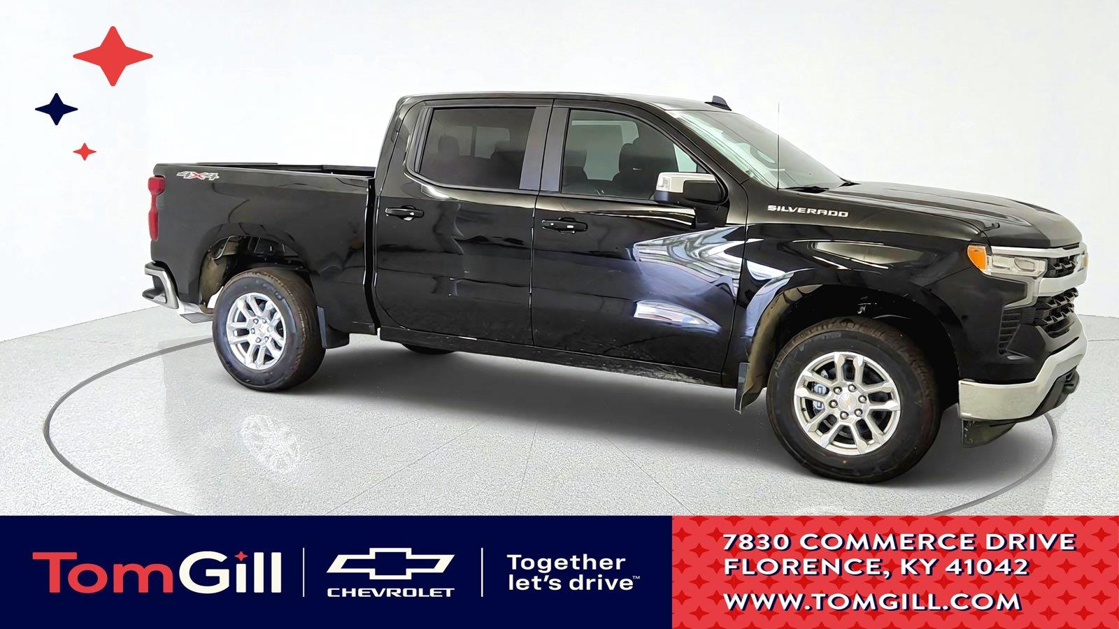 Black 2026 Chevrolet Silverado 1500 Pickup Truck Four-Wheel Drive Automatic