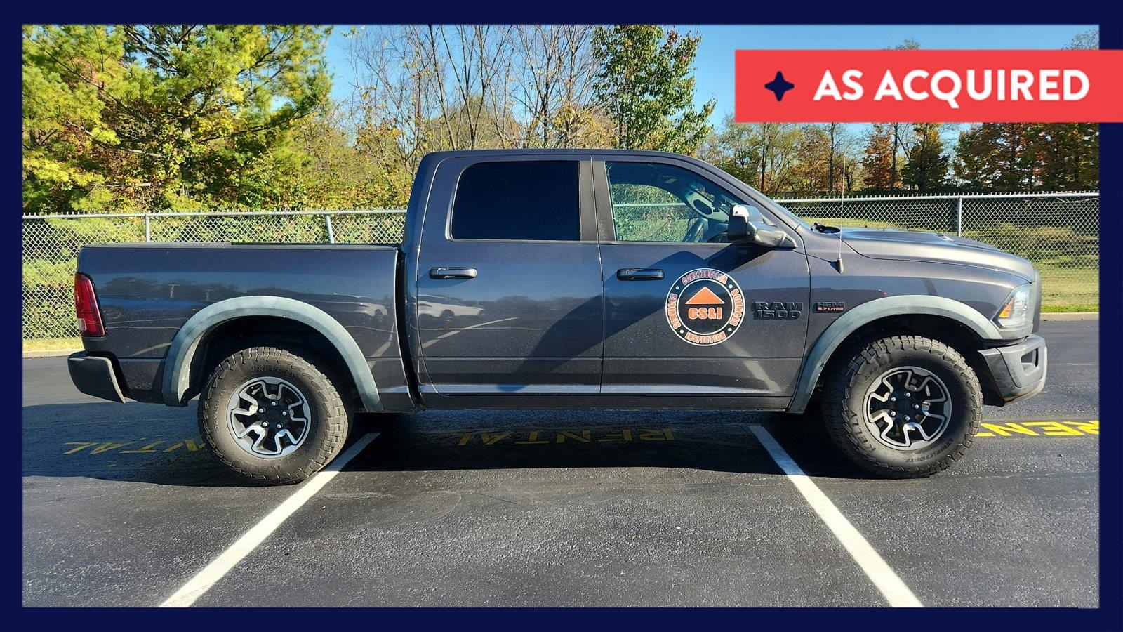 Gray (Granite Crystal Metallic Clearcoat) 2016 RAM 1500 Pickup Truck Four-Wheel Drive 8-Speed Automatic