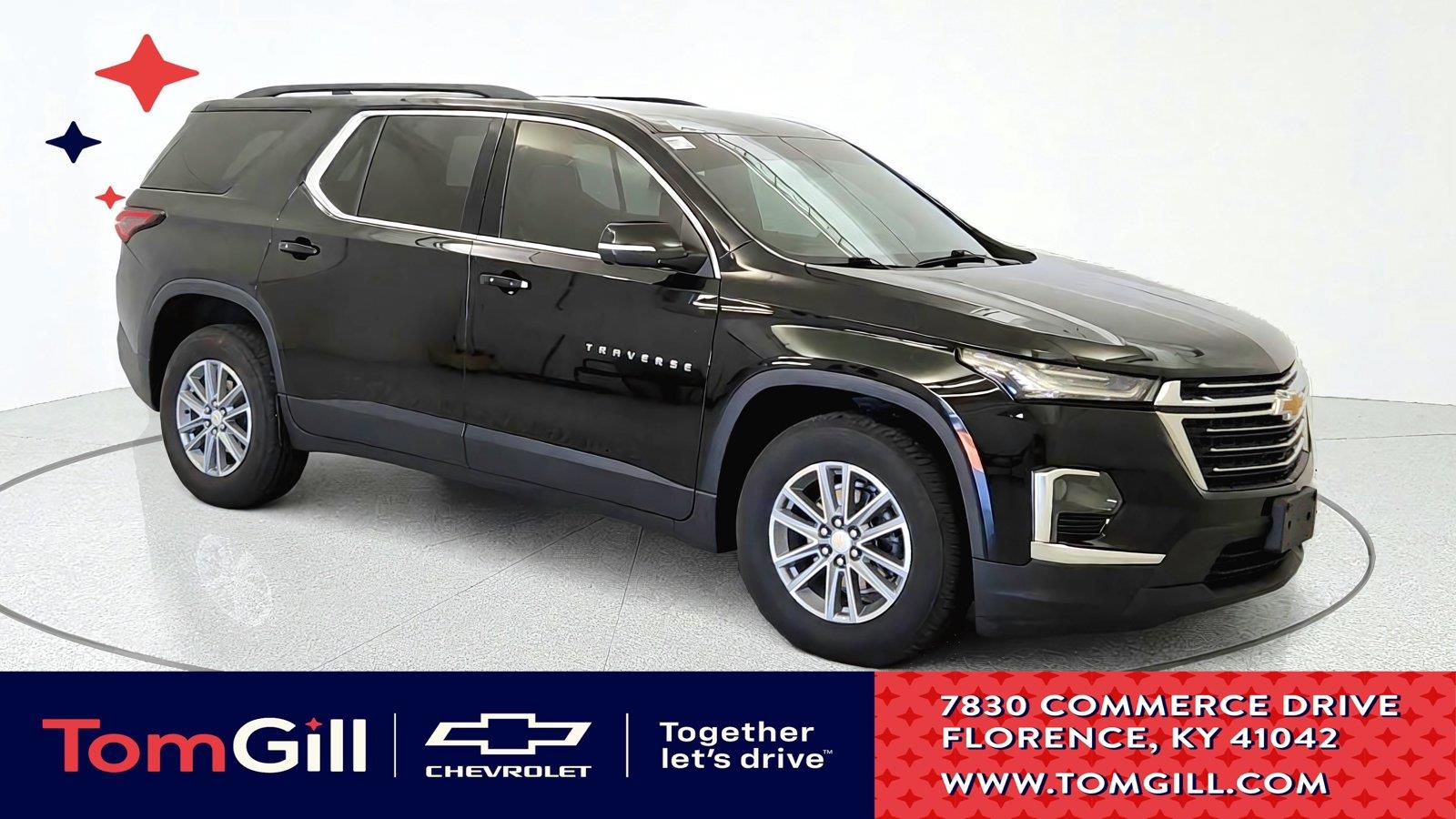 Mosaic Black Metallic 2022 Chevrolet Traverse SUV / Crossover Four-Wheel Drive 9-Speed Automatic