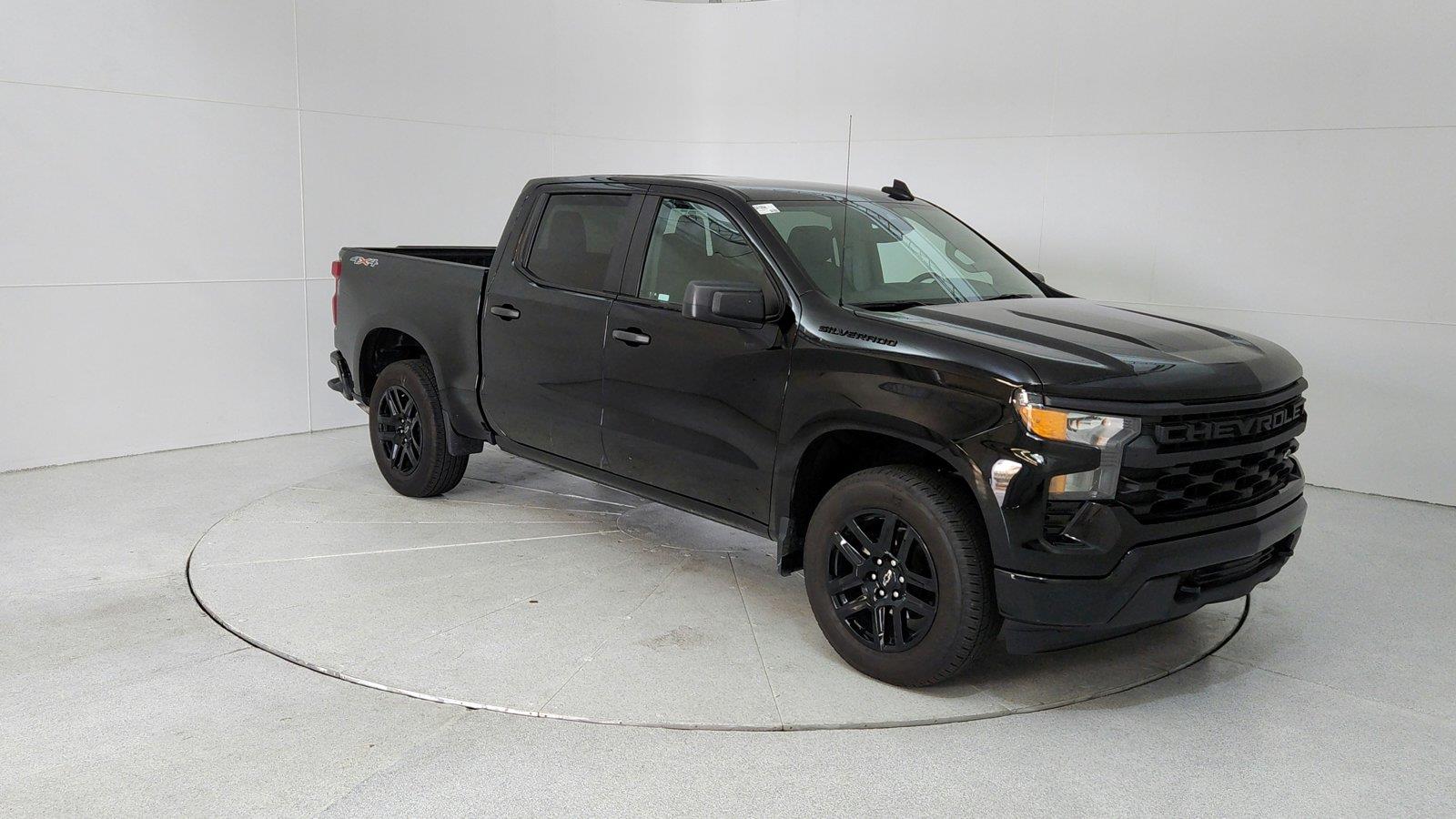 Black 2023 Chevrolet Silverado 1500 Pickup Truck Four-Wheel Drive 8-Speed Automatic