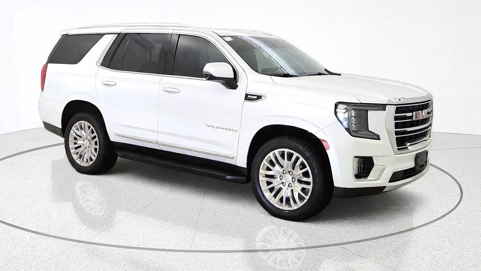White Frost Tricoat 2022 GMC Yukon SUV / Crossover Four-Wheel Drive Automatic