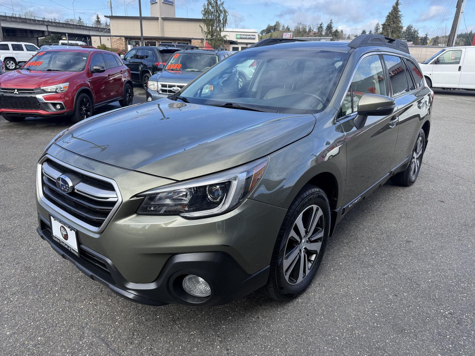 Wilderness Green Metallic 2018 Subaru Outback 2.5i Limited AWD Wagon All-Wheel Drive Continuously Variable Transmission