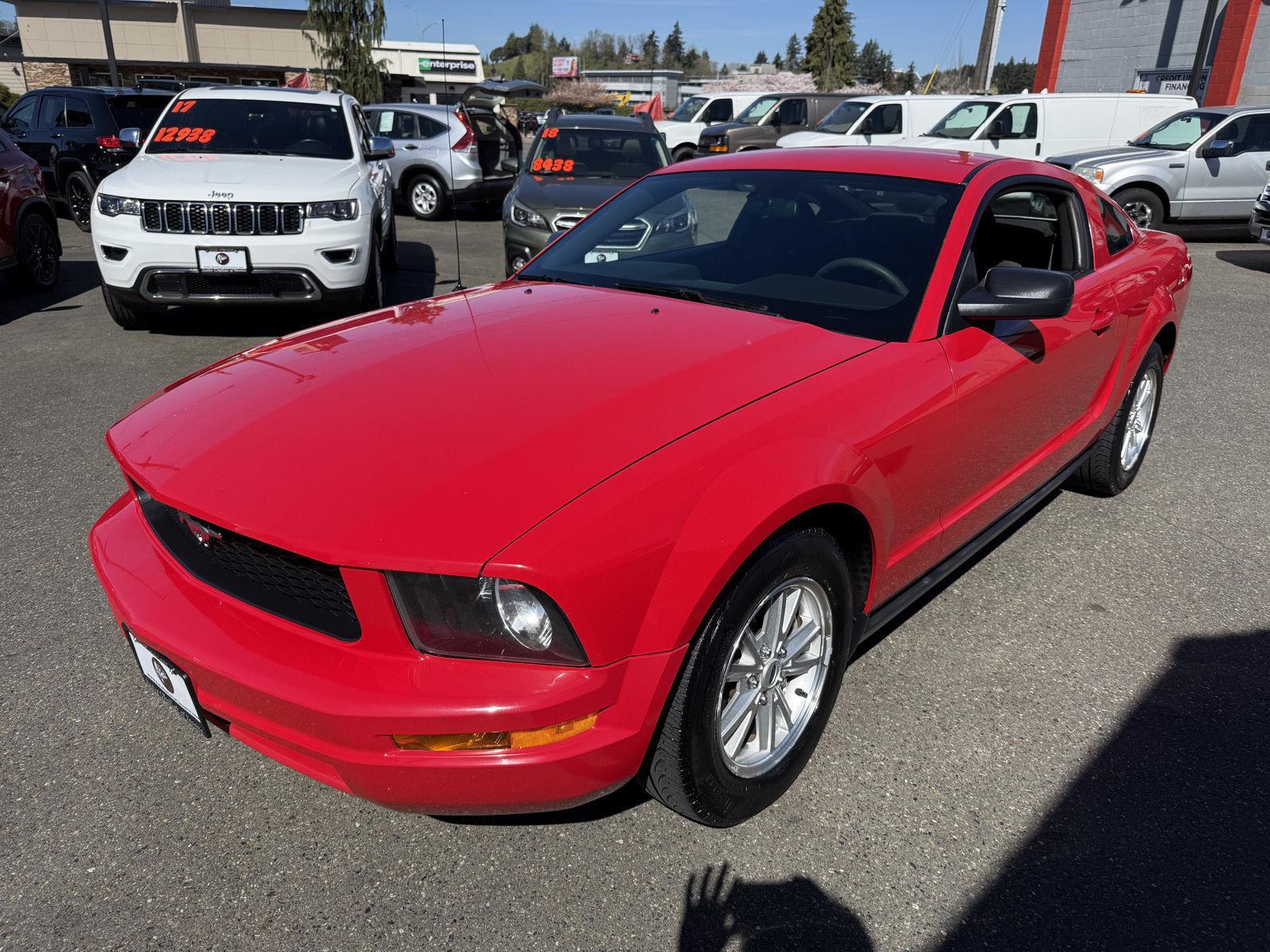 Torch Red 2007 Ford Mustang V6 Deluxe Coupe RWD Coupe Rear-Wheel Drive 5-Speed Manual