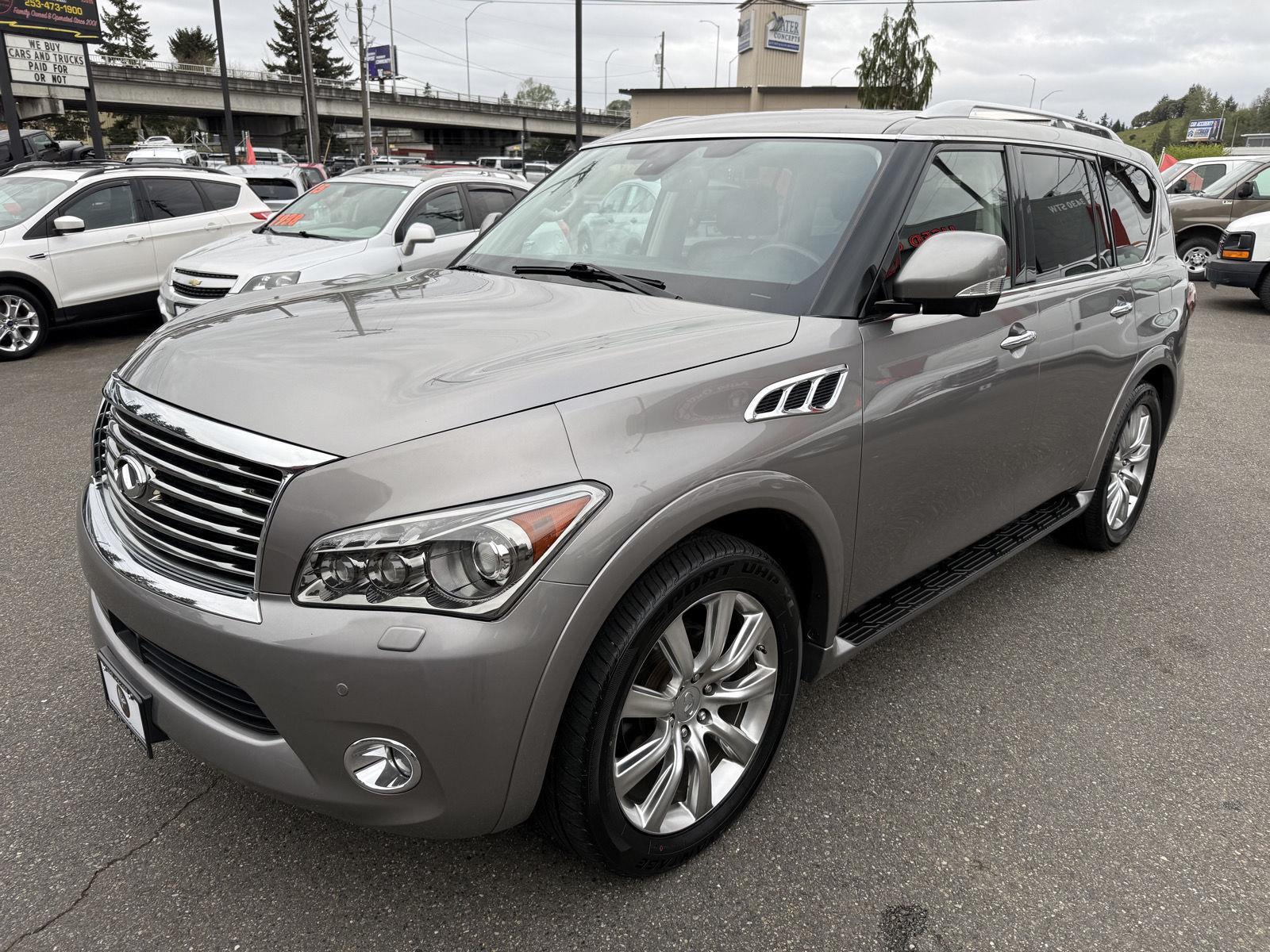 Gray (Platinum Graphite) 2011 INFINITI QX56 4WD SUV / Crossover Four-Wheel Drive Automatic