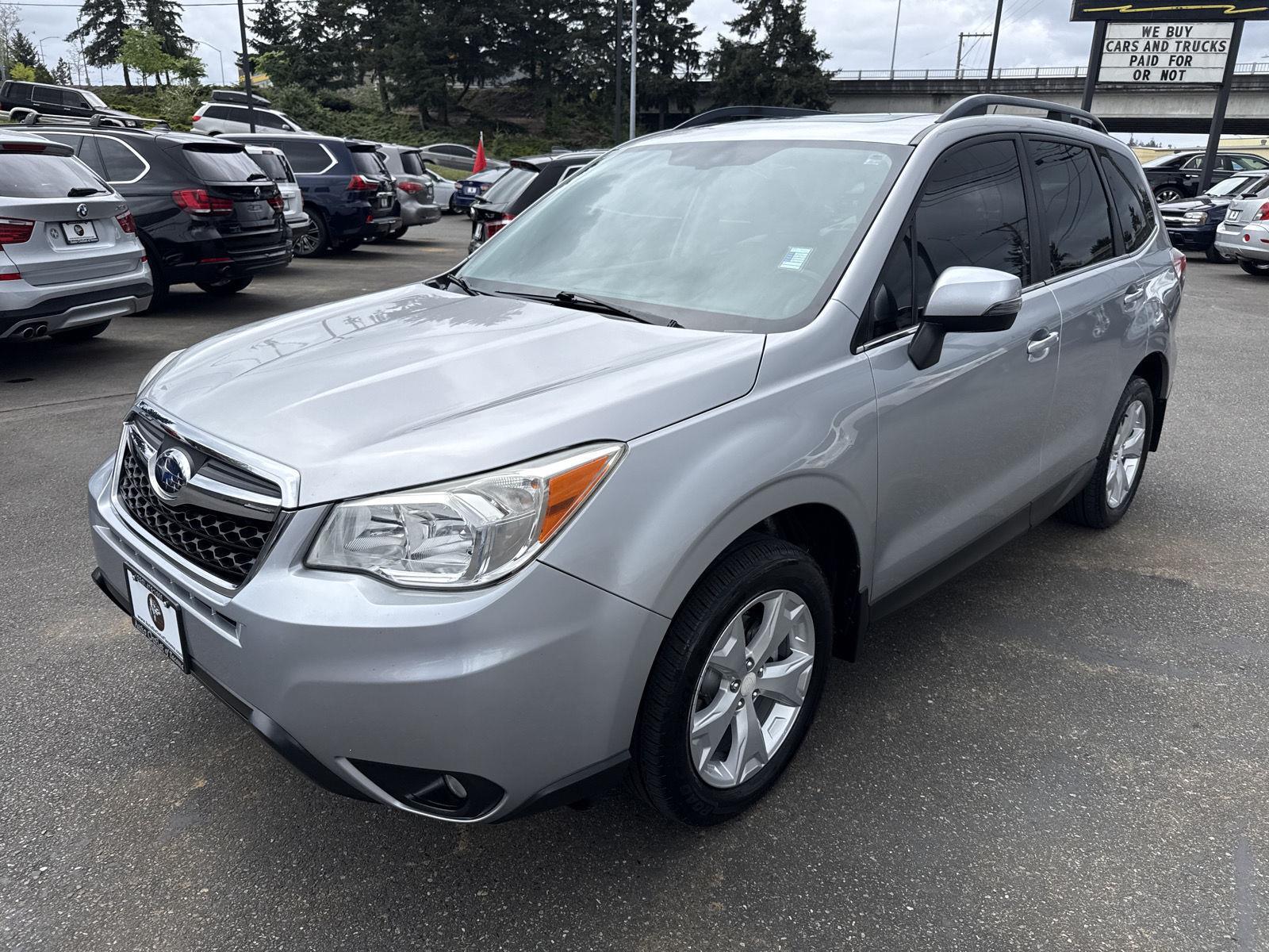 Ice Silver Metallic 2014 Subaru Forester 2.5i Touring SUV / Crossover All-Wheel Drive Continuously Variable Transmission