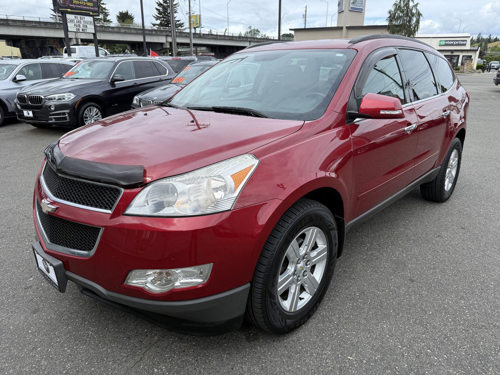 Crystal Red Tintcoat 2012 Chevrolet Traverse 1LT AWD SUV / Crossover All-Wheel Drive 6-Speed Automatic Overdrive