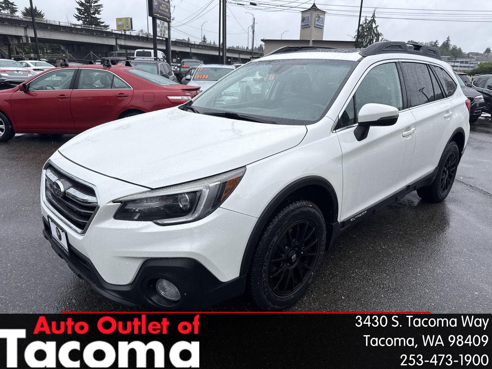 Crystal White Pearl 2019 Subaru Outback 3.6R Limited AWD Wagon All-Wheel Drive Continuously Variable Transmission