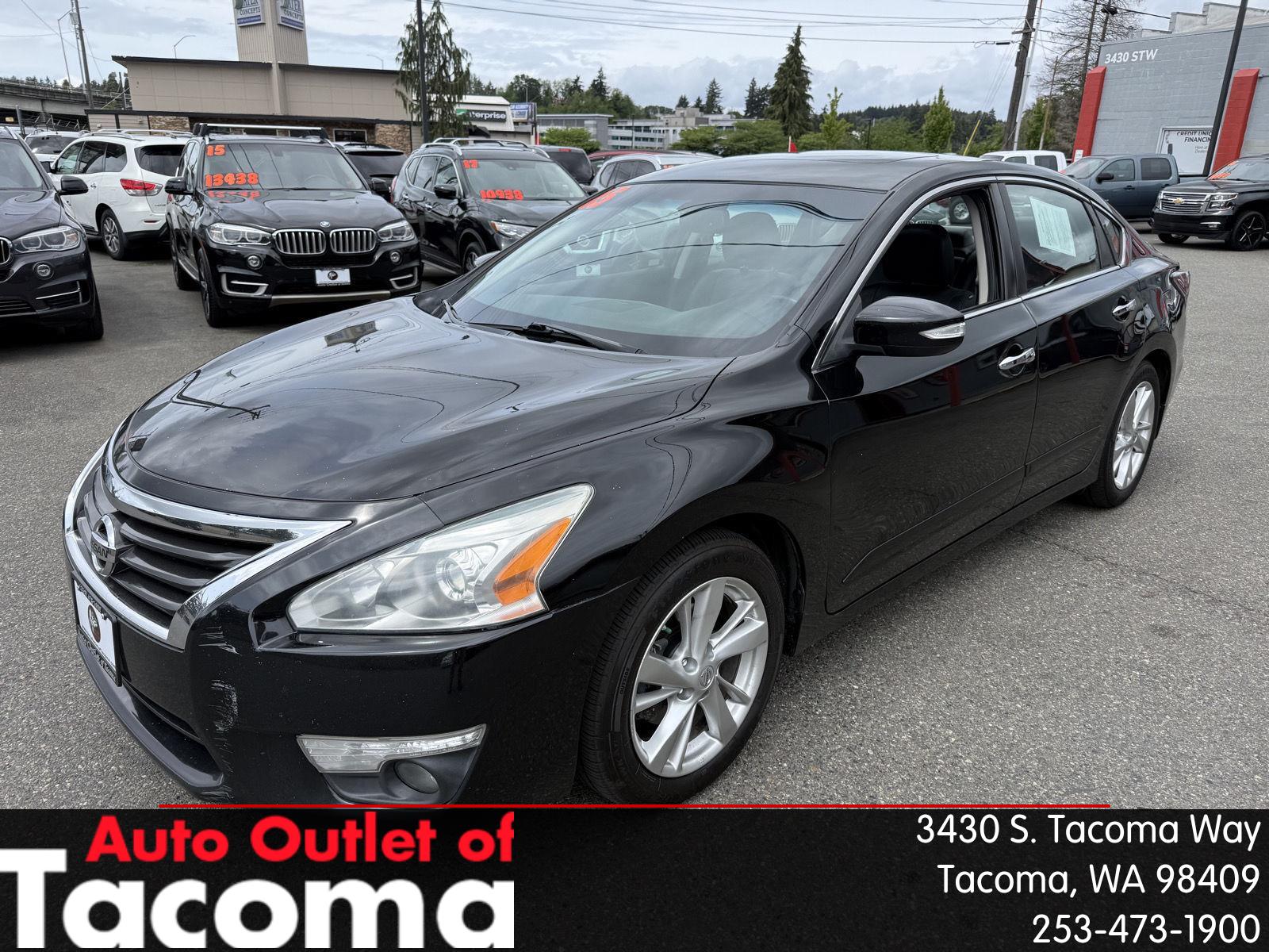 Super Black 2015 Nissan Altima 2.5 SL Sedan Front-Wheel Drive Continuously Variable Transmission