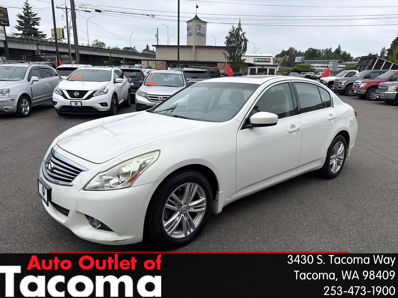 Moonlight White 2010 INFINITI G37 x Sedan AWD Sedan All-Wheel Drive Automatic