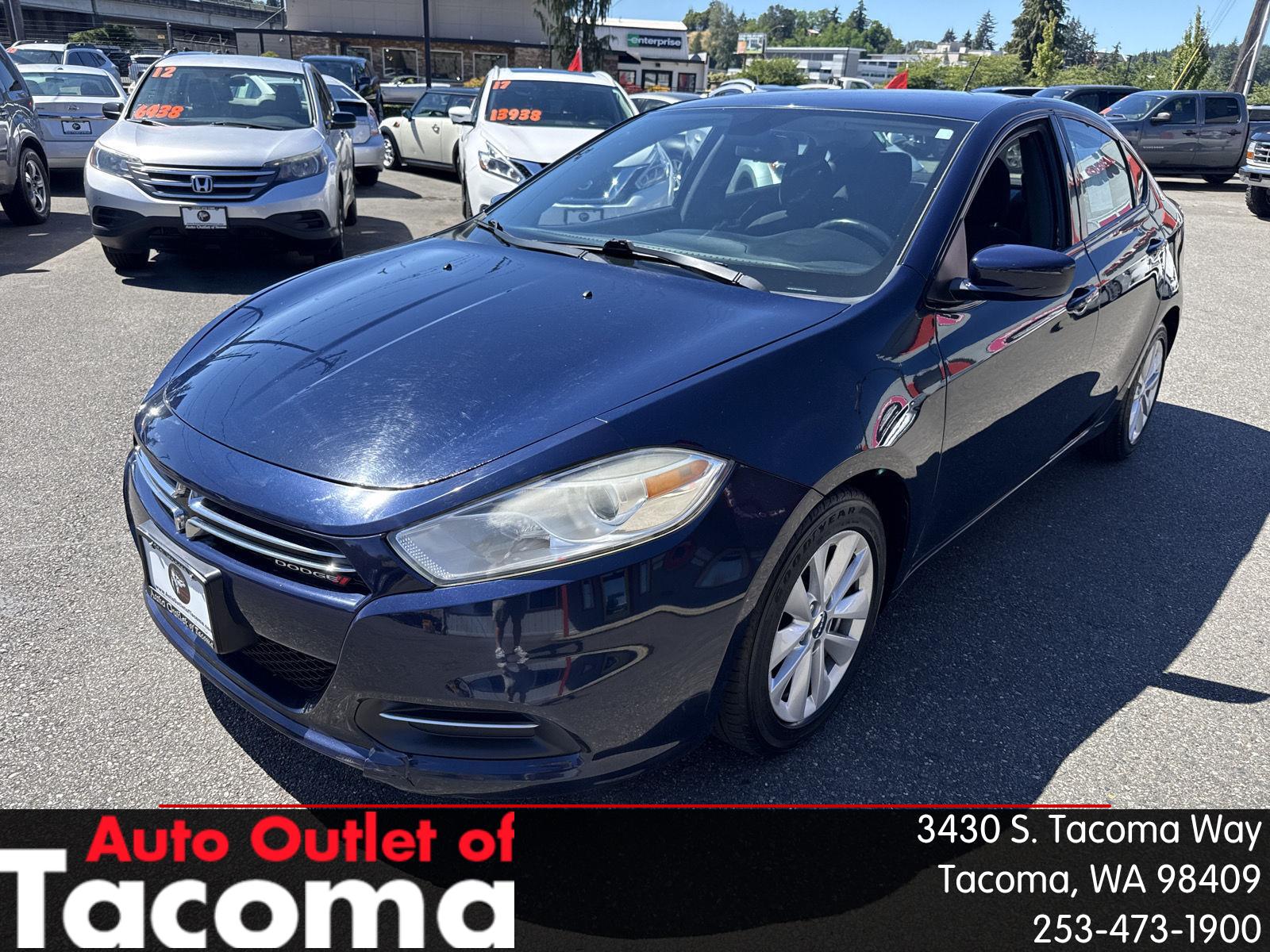True Blue Pearlcoat 2015 Dodge Dart Sedan Front-Wheel Drive 6-Speed Dual Clutch