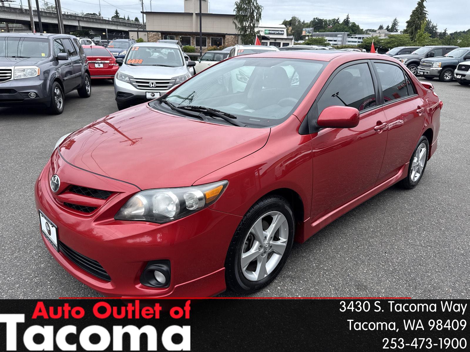Barcelona Red Metallic 2012 Toyota Corolla Sedan Front-Wheel Drive Automatic