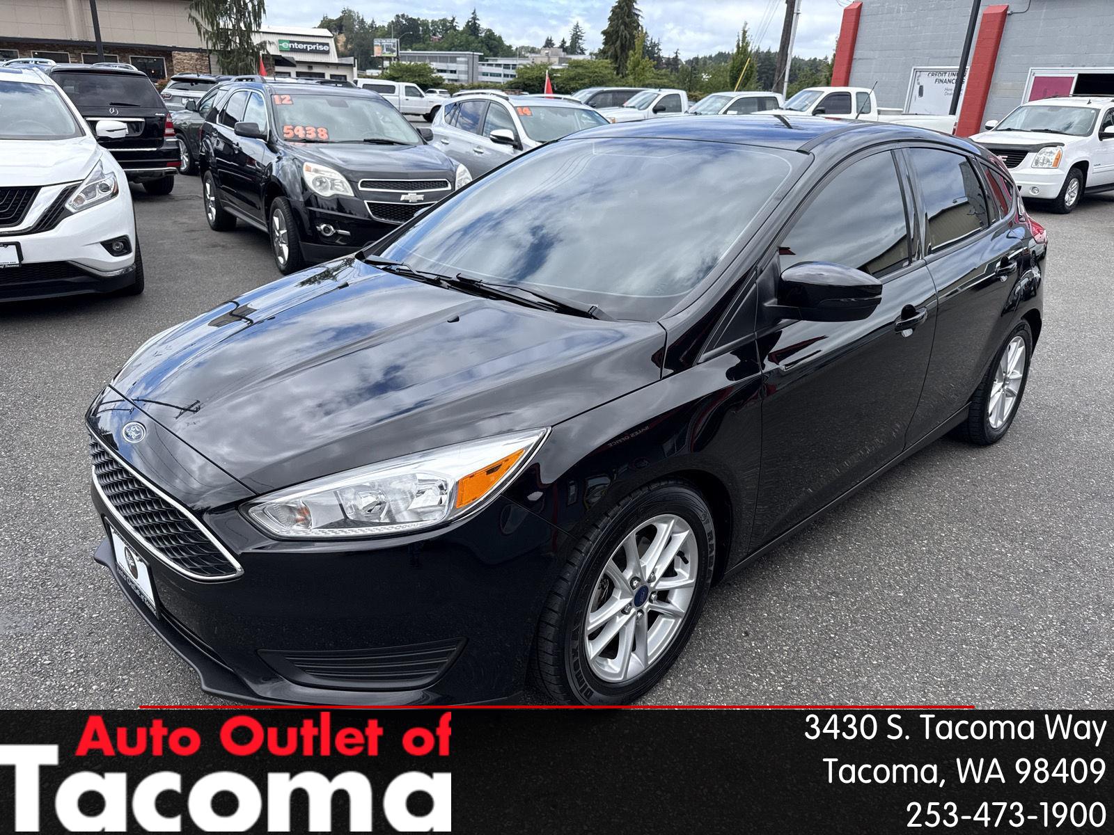 Shadow Black 2016 Ford Focus Hatchback Front-Wheel Drive Automatic