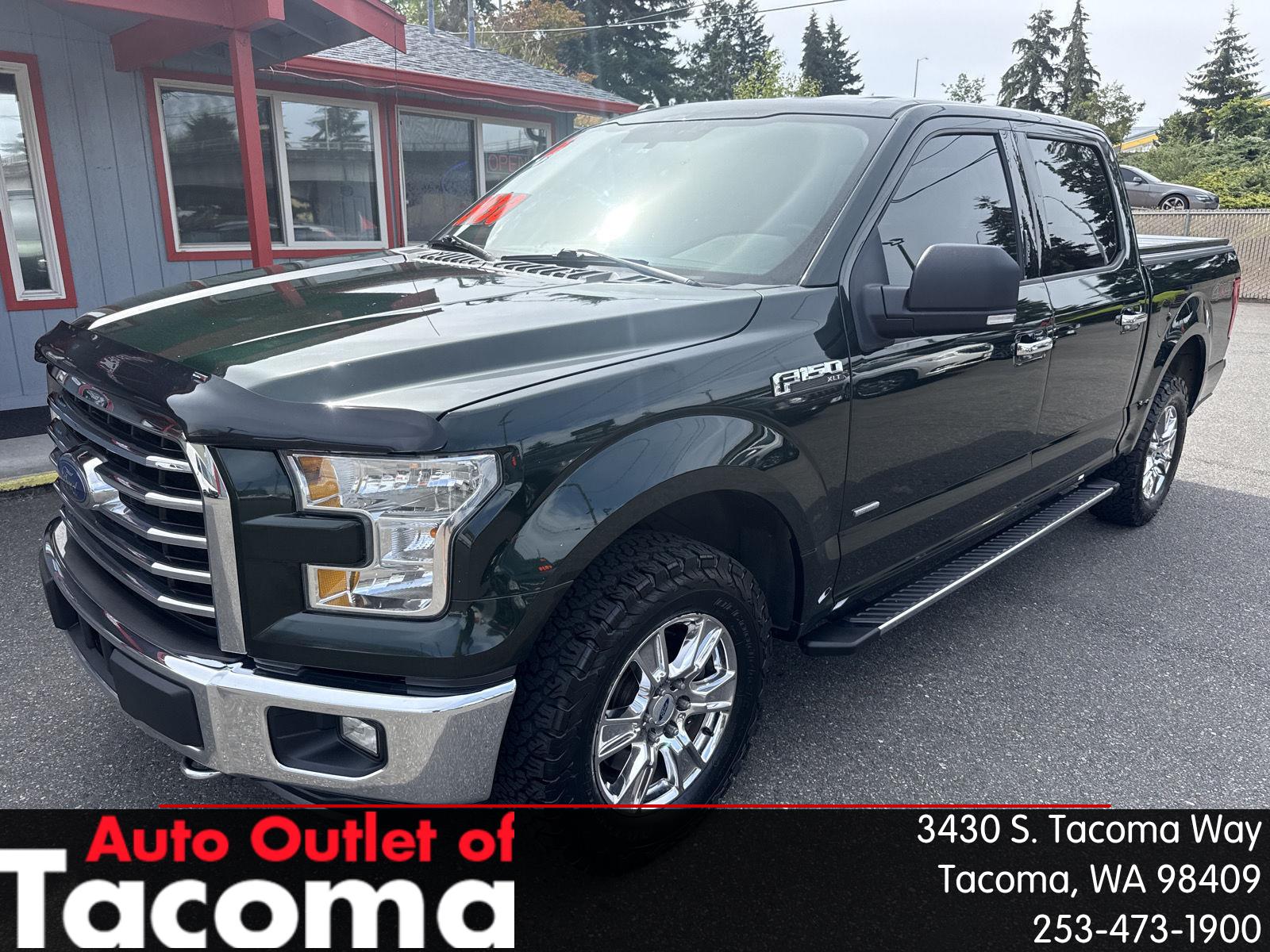 Green Gem Metallic 2016 Ford F-150 Pickup Truck Four-Wheel Drive 6-Speed Automatic