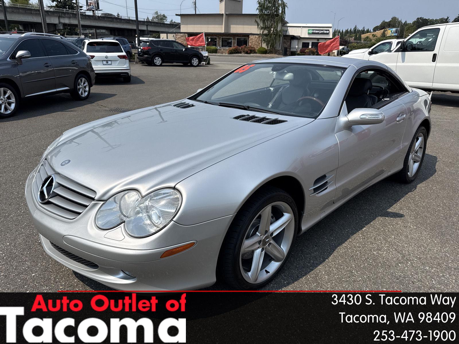 Brilliant Silver Metallic 2005 Mercedes-Benz SL-Class Convertible Rear-Wheel Drive Automatic