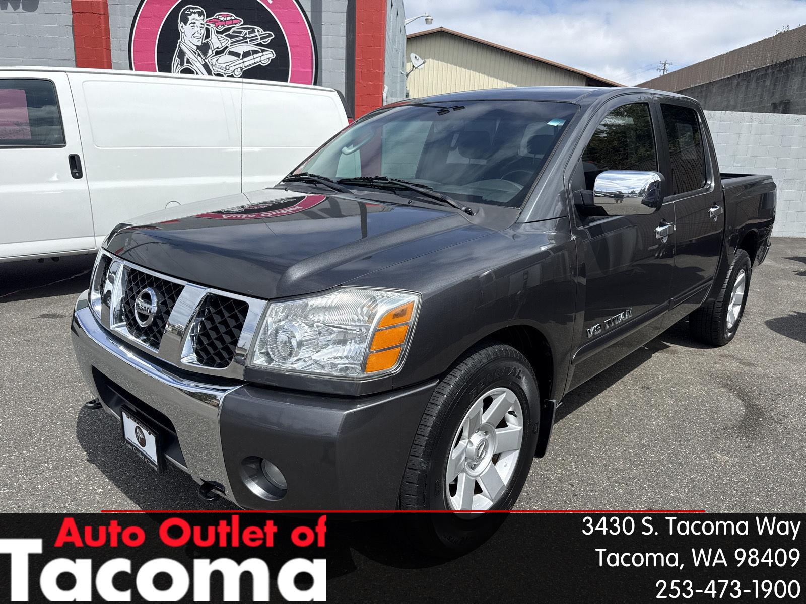 Silver (Smoke Metallic) 2006 Nissan Titan Pickup Truck Rear-Wheel Drive Automatic