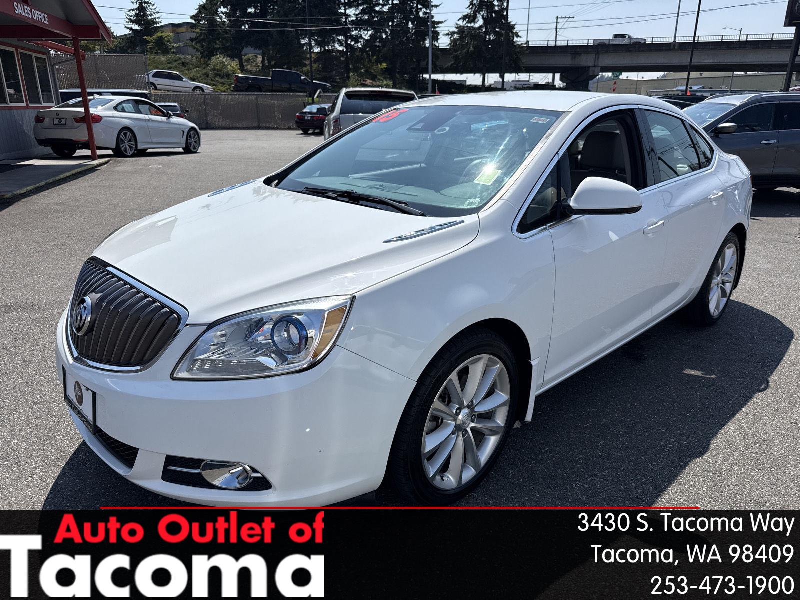 Summit White 2015 Buick Verano Sedan Front-Wheel Drive 6-Speed Automatic