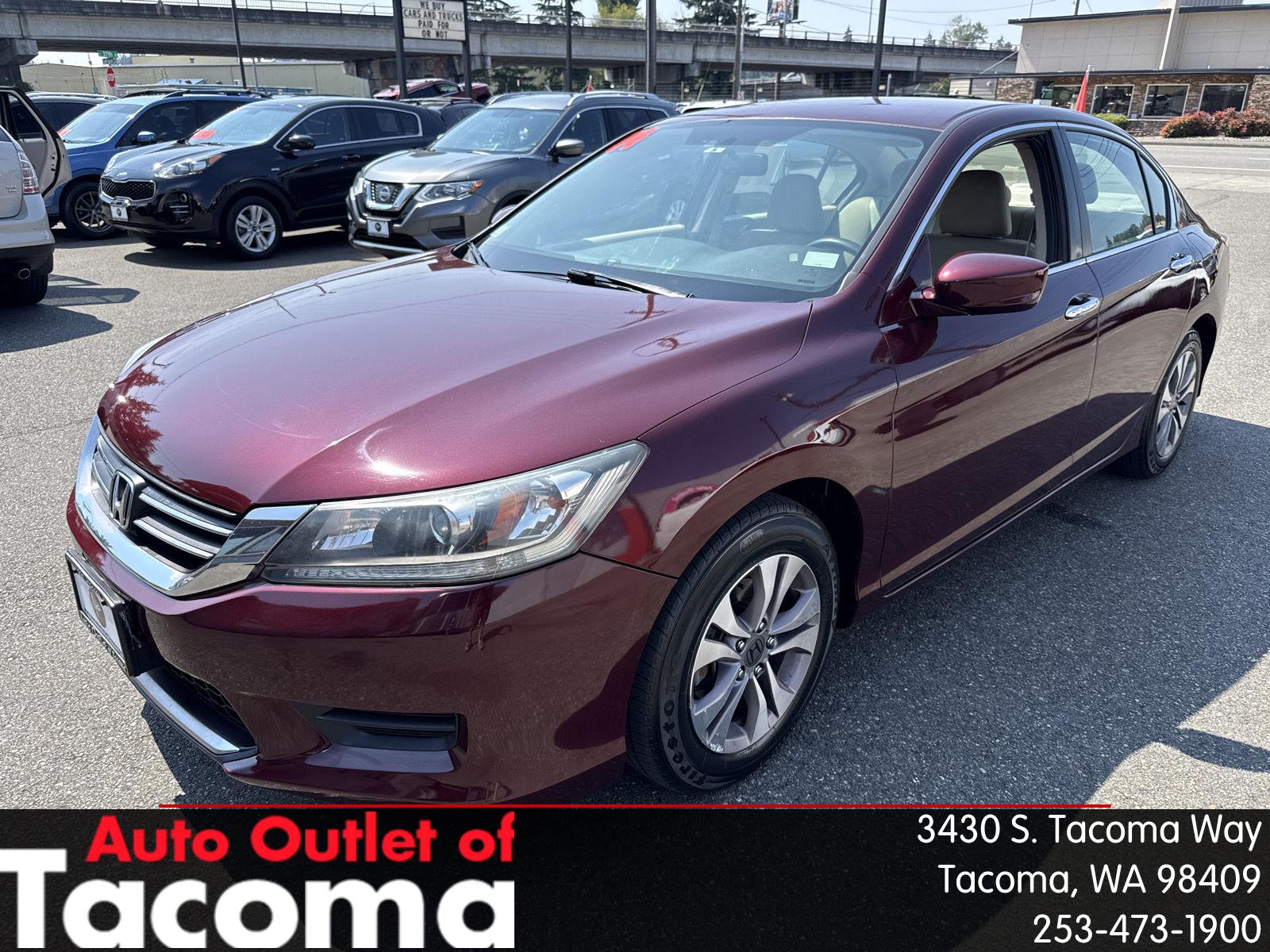 Basque Red Pearl II 2014 Honda Accord Sedan Front-Wheel Drive Continuously Variable Transmission