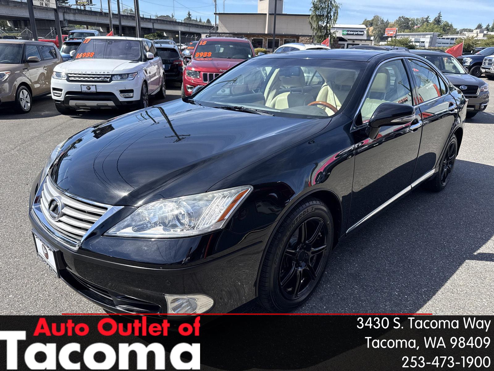 Black (Obsidian) 2012 Lexus ES Sedan Front-Wheel Drive Automatic