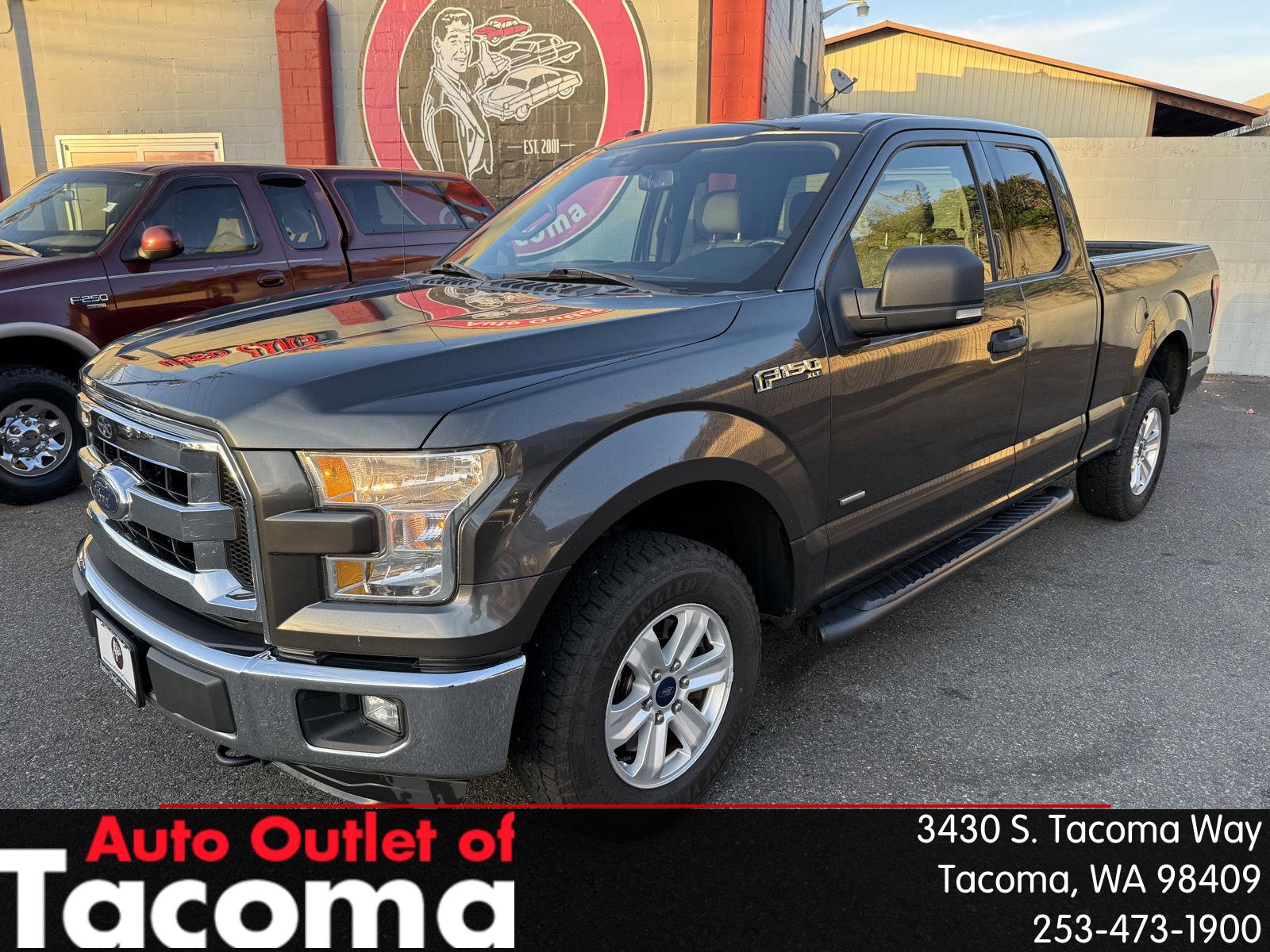 Gray (Magnetic Metallic) 2016 Ford F-150 Pickup Truck Four-Wheel Drive 6-Speed Automatic