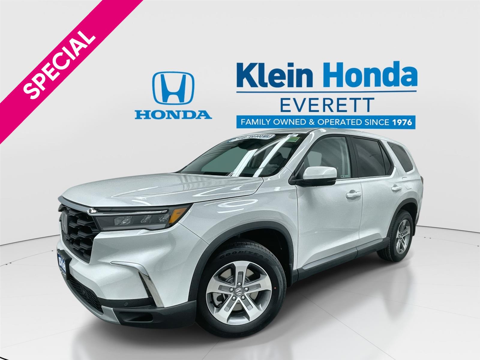 Platinum White Pearl 2025 Honda Pilot EX-L AWD SUV / Crossover All-Wheel Drive Automatic