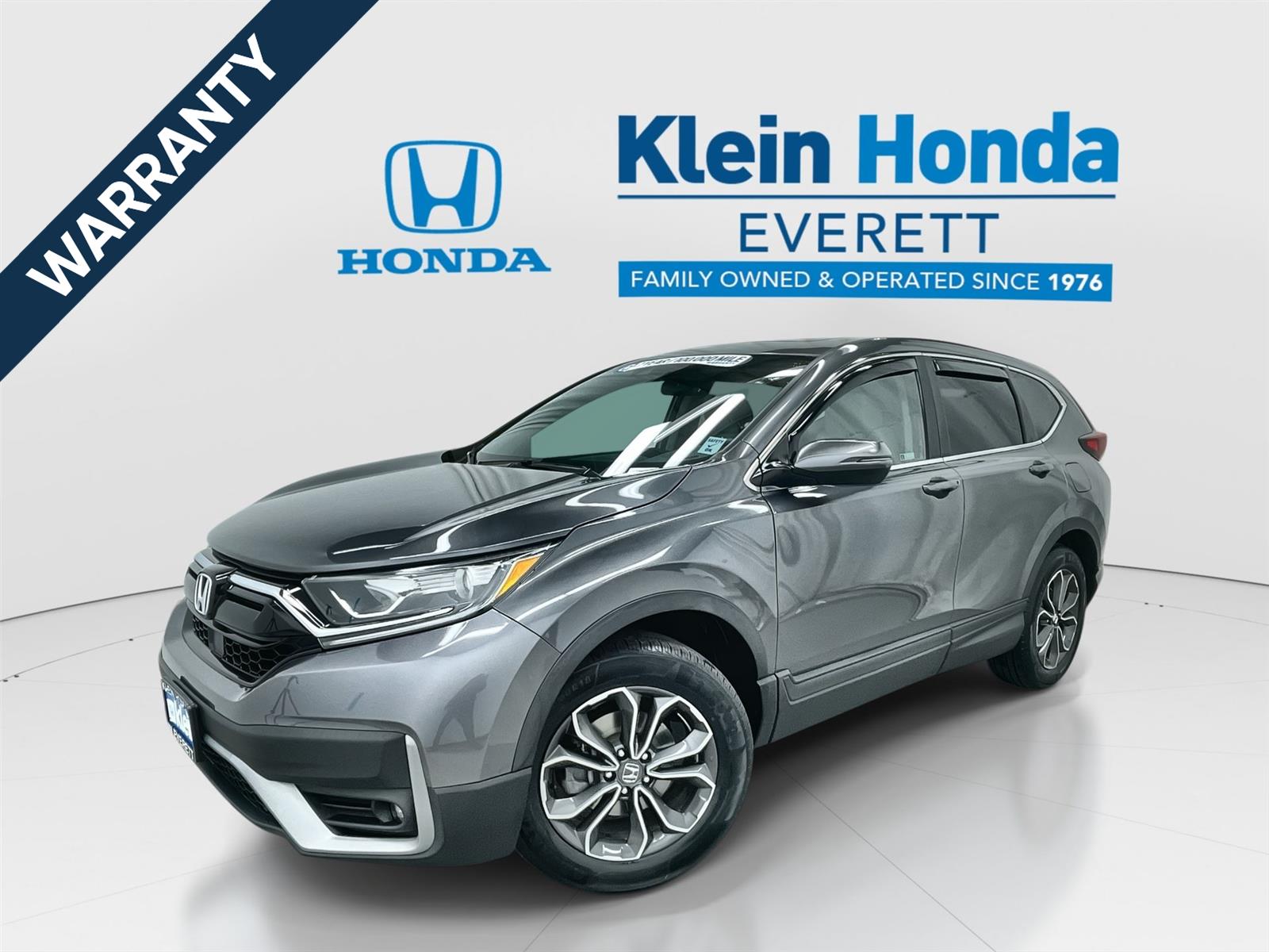 Gray (Modern Steel Metallic) 2021 Honda CR-V EX AWD SUV / Crossover All-Wheel Drive Continuously Variable Transmission