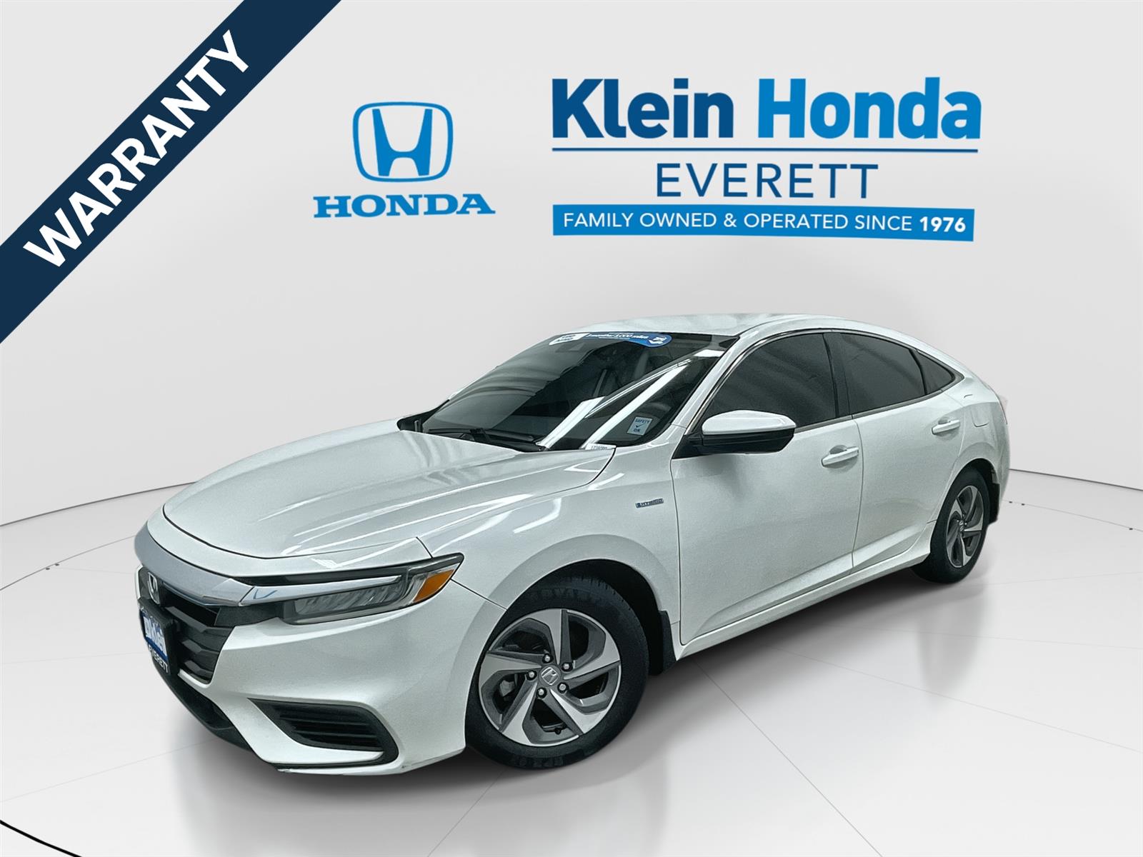 White Orchid Pearl 2019 Honda Insight EX Sedan FWD Sedan Front-Wheel Drive 1-Speed Dual Clutch